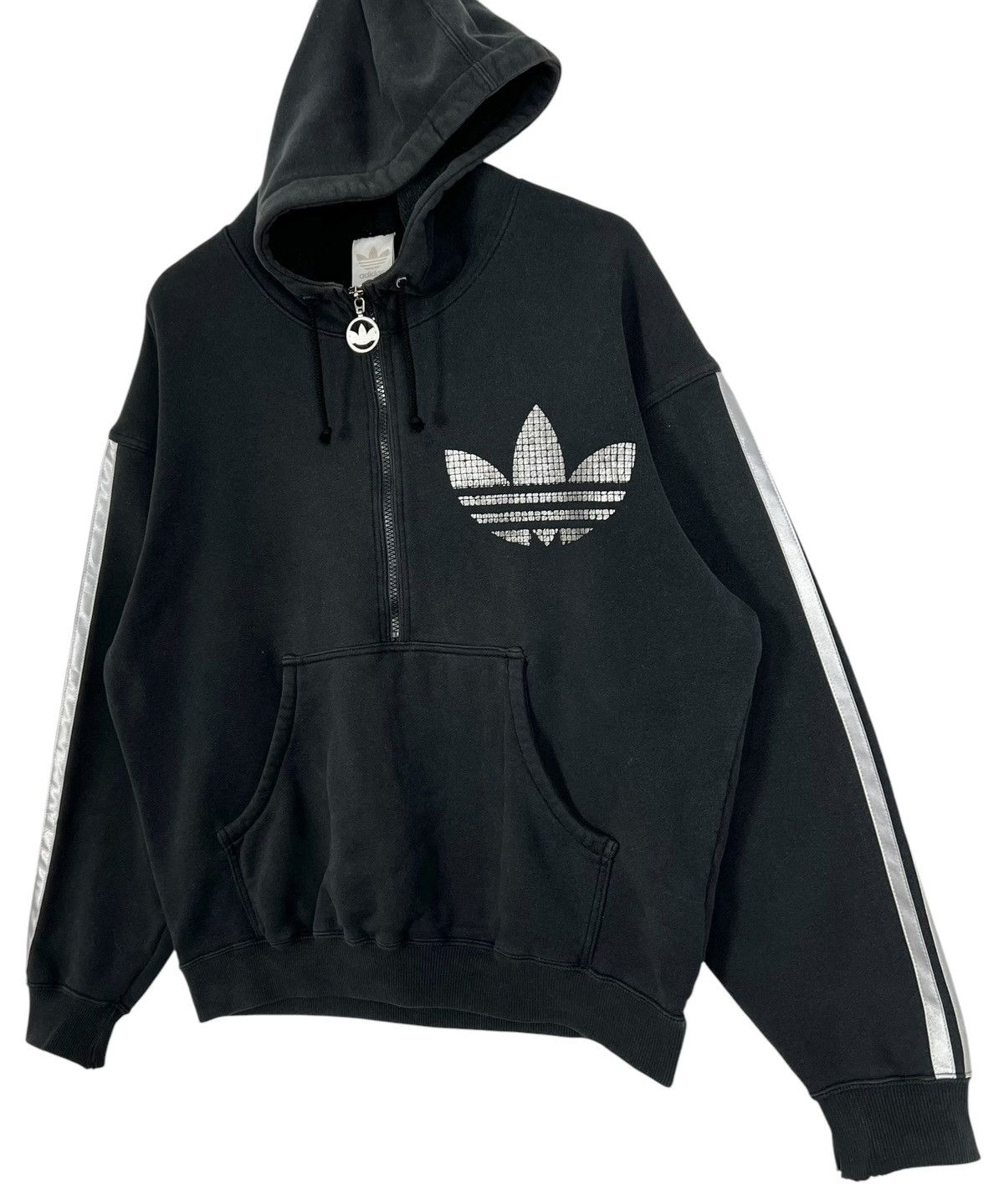 Adidas × Descente × Vintage Vintage Adidas Descente Distressed Pull Over Hoodie Size US L / EU 52-54 / 3 - 3 Thumbnail