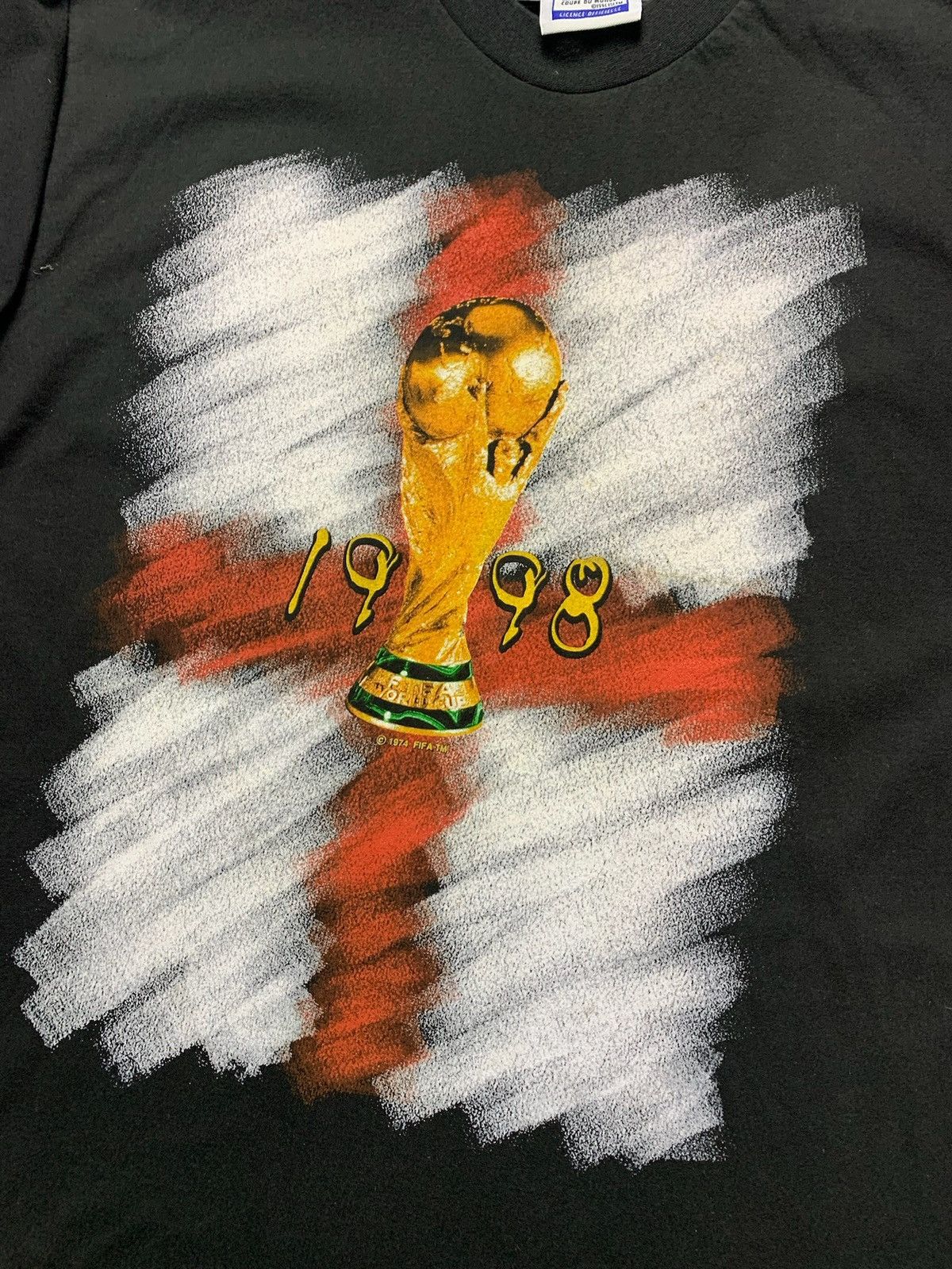 Adidas × Vintage Vintage adidas France World Cup 1998 rare England soccer tee Size US M / EU 48-50 / 2 - 2 Thumbnail
