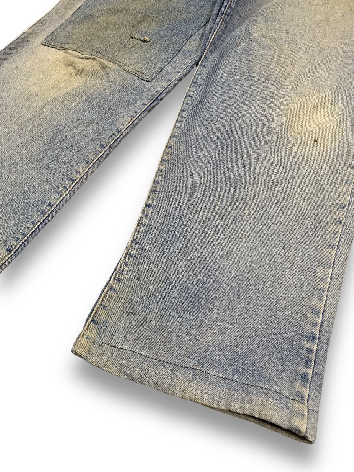 Polo Ralph Lauren × RRL Ralph Lauren Vintage Polo Club Baggy Rusty Mud Washed Patches Jeans Size US 31 - 11 Thumbnail