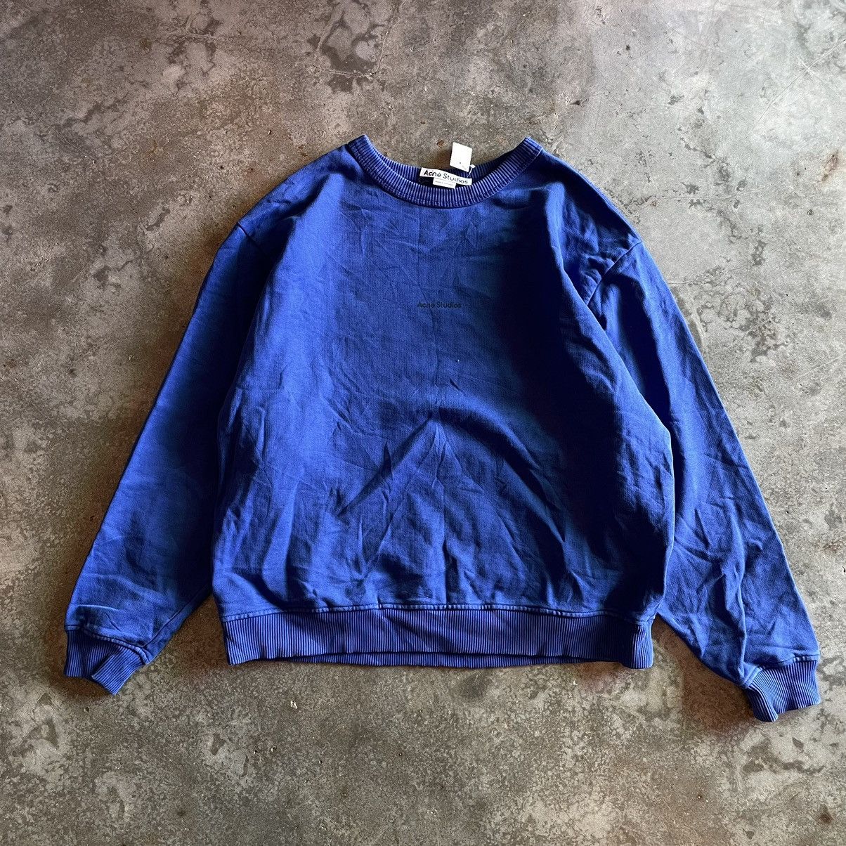 Acne Studios × Designer Acne Studios Mini Spell Out Crewneck Size US S / EU 44-46 / 1 - 1 Thumbnail