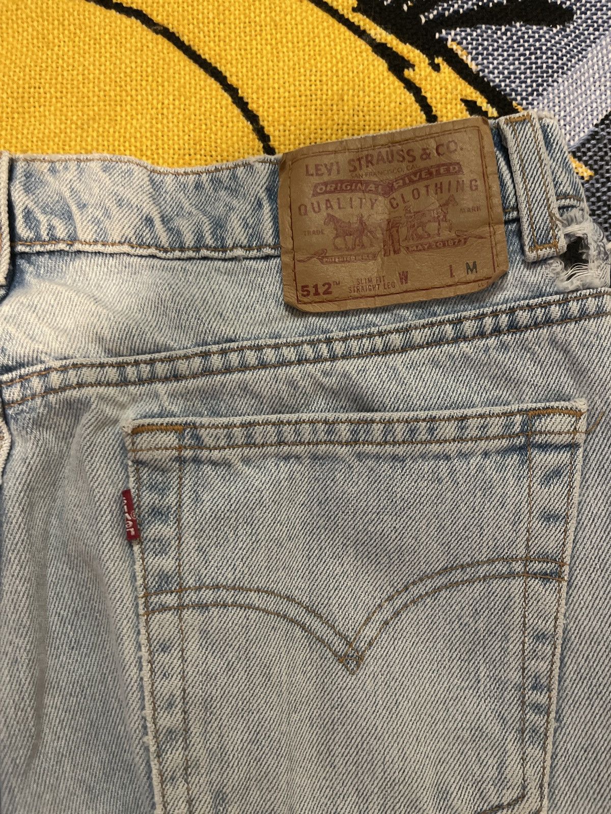 Levi's Vintage 90s Levis 512 Made In USA Jeans Size US 34 / EU 50 - 2 Thumbnail