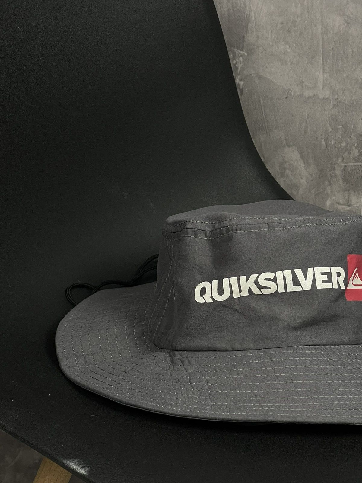 Japanese Brand × Quiksilver × Vintage Vintage Y2K Quiksilver Nylon Bucket hat streetwar big logo Size ONE SIZE - 2 Thumbnail