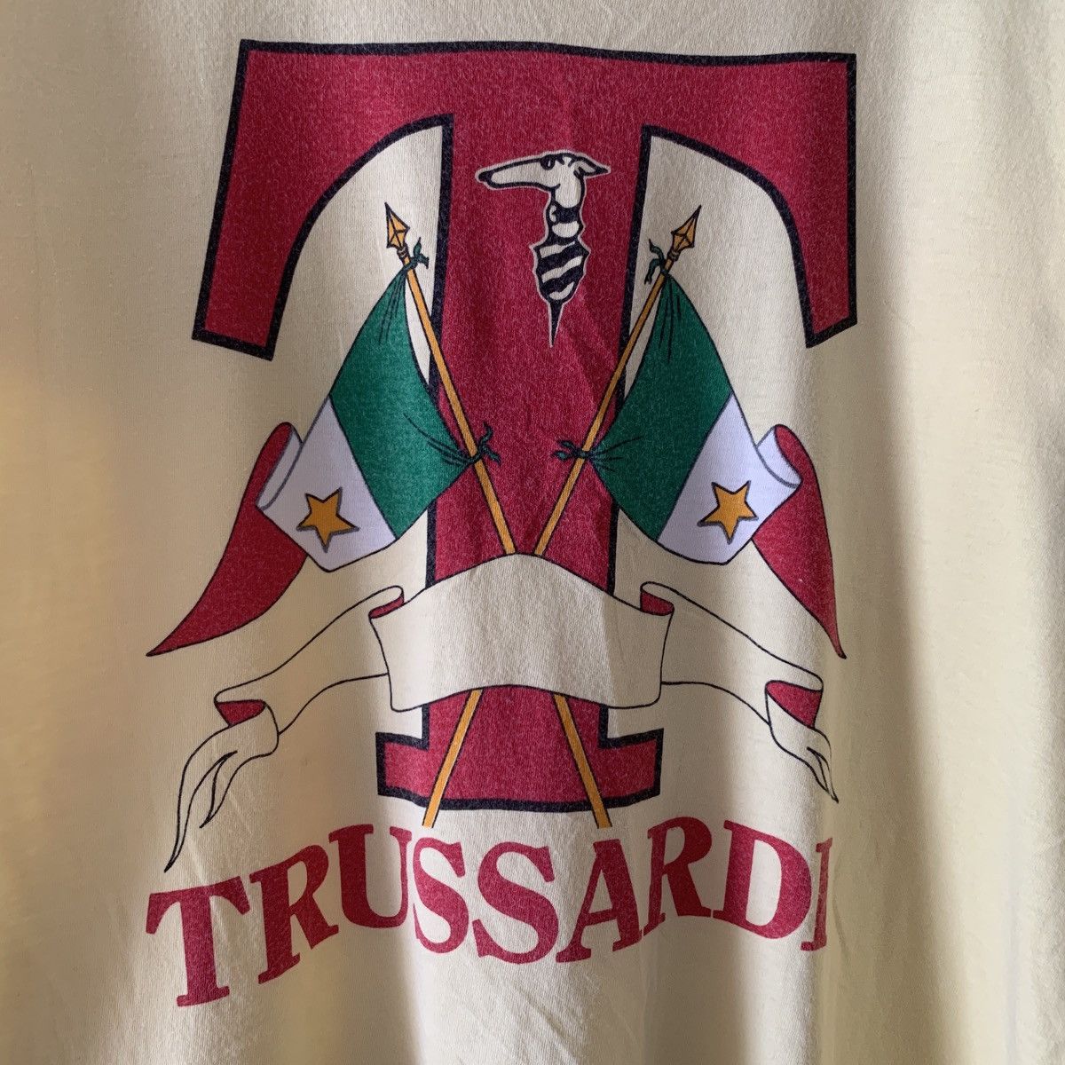 Trussardi × Vintage Vintage 90s Trussardi Maglie Tee Size US M / EU 48-50 / 2 - 3 Thumbnail