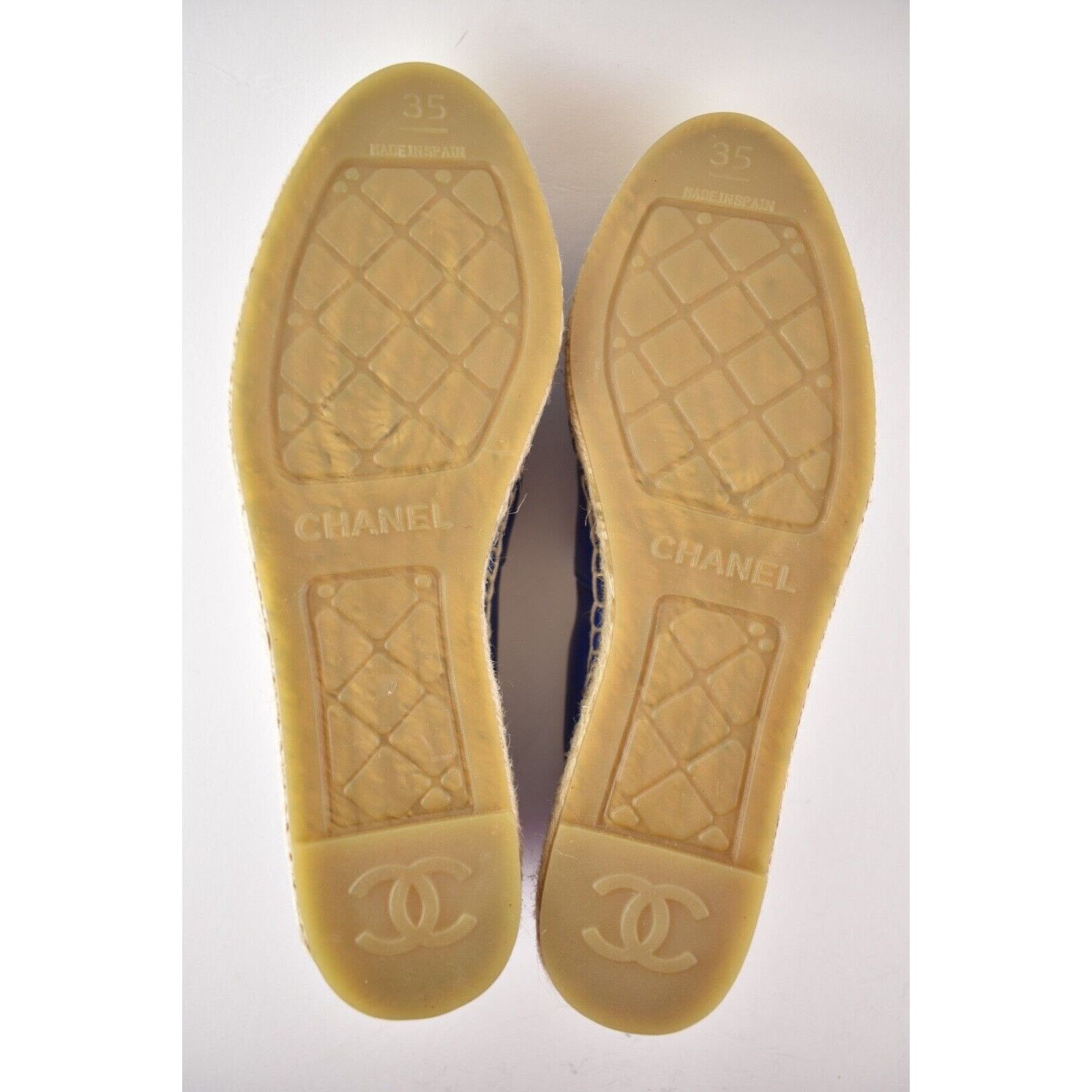 Chanel 19C Lambskin CC Logo Double Sole Espadrille Ballet Flat 35 Size US 5 / IT 35 - 12 Thumbnail