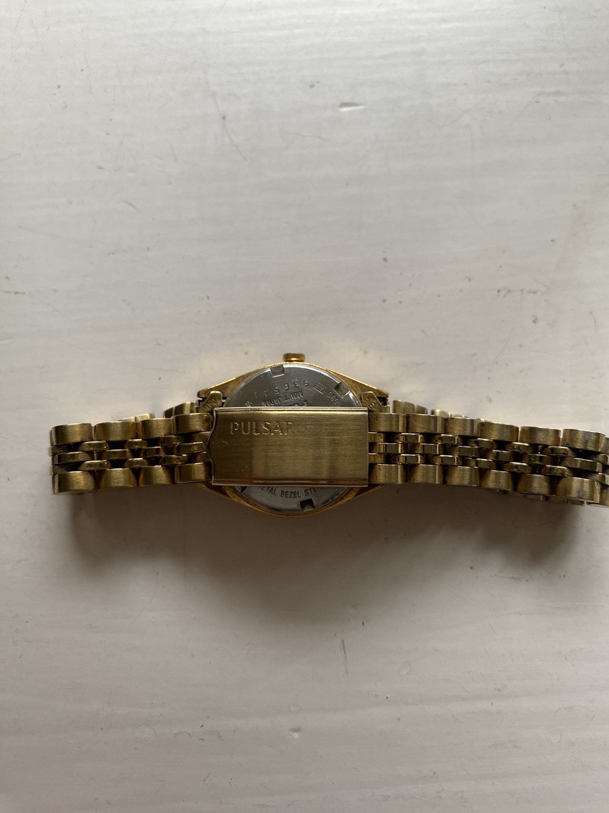 Japanese Brand Vintage Pulsar Gold Watch Size ONE SIZE - 5 Thumbnail