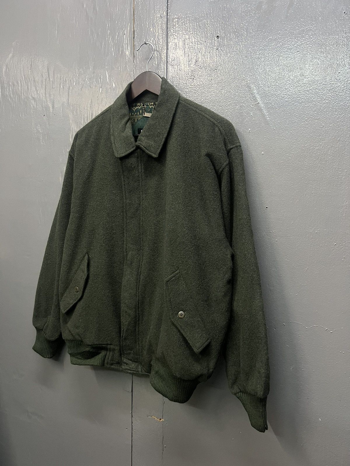 Gents Vintage Gents Wool Bomber Jacket Size US L / EU 52-54 / 3 - 2 Thumbnail