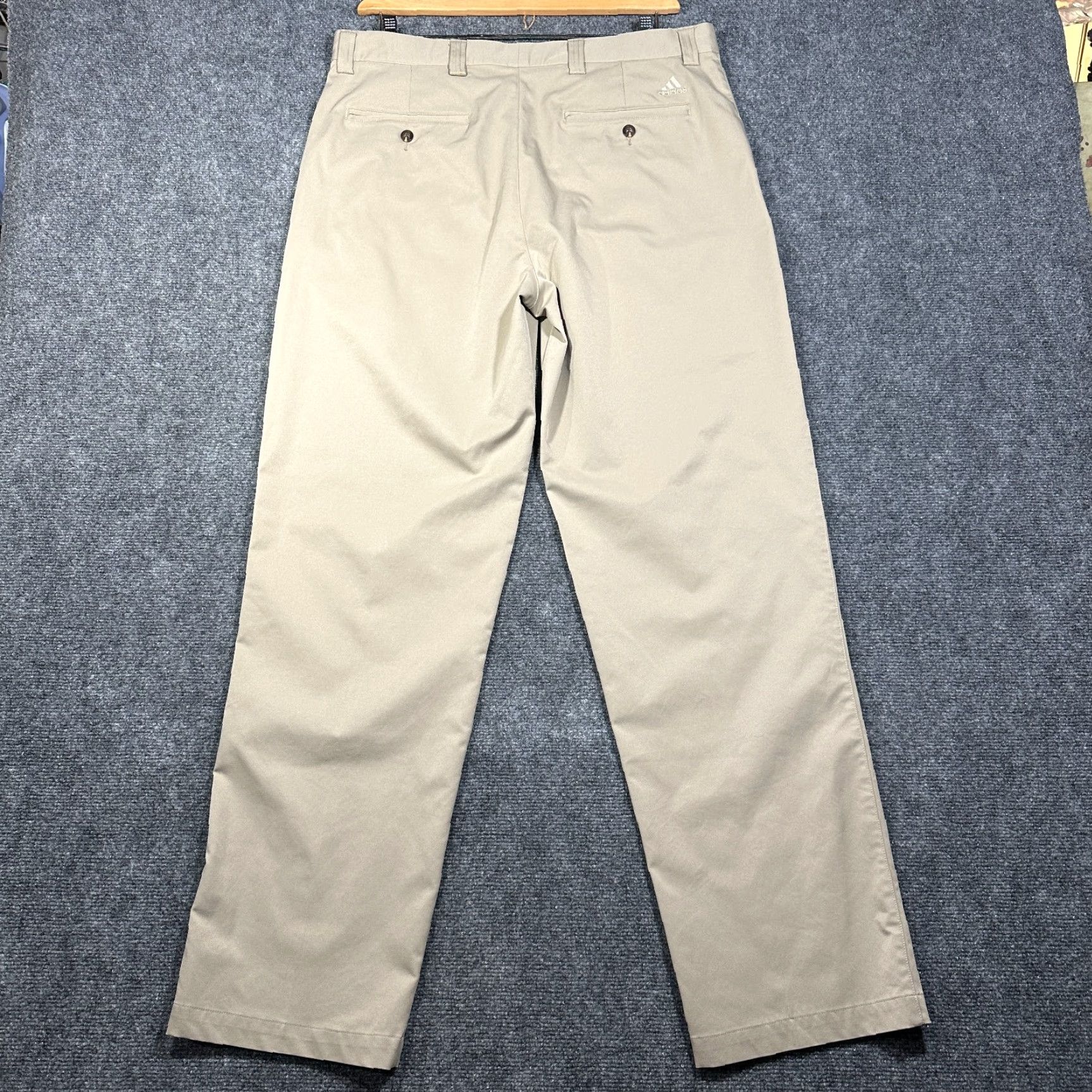 Adidas Adidas Climalite Pants Mens 36 Khakis Straight Leg Flat Front Pockets Zip Front / Inseam 33 Beige Brown Crew? Size US 36 / EU 52 - 5 Thumbnail