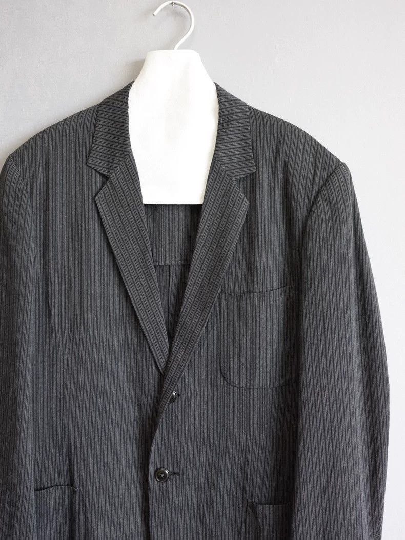 Yohji Yamamoto Yohji Yamamoto Yohji Yamamoto Striped Blended Jacket Size US S / EU 44-46 / 1 - 5 Thumbnail