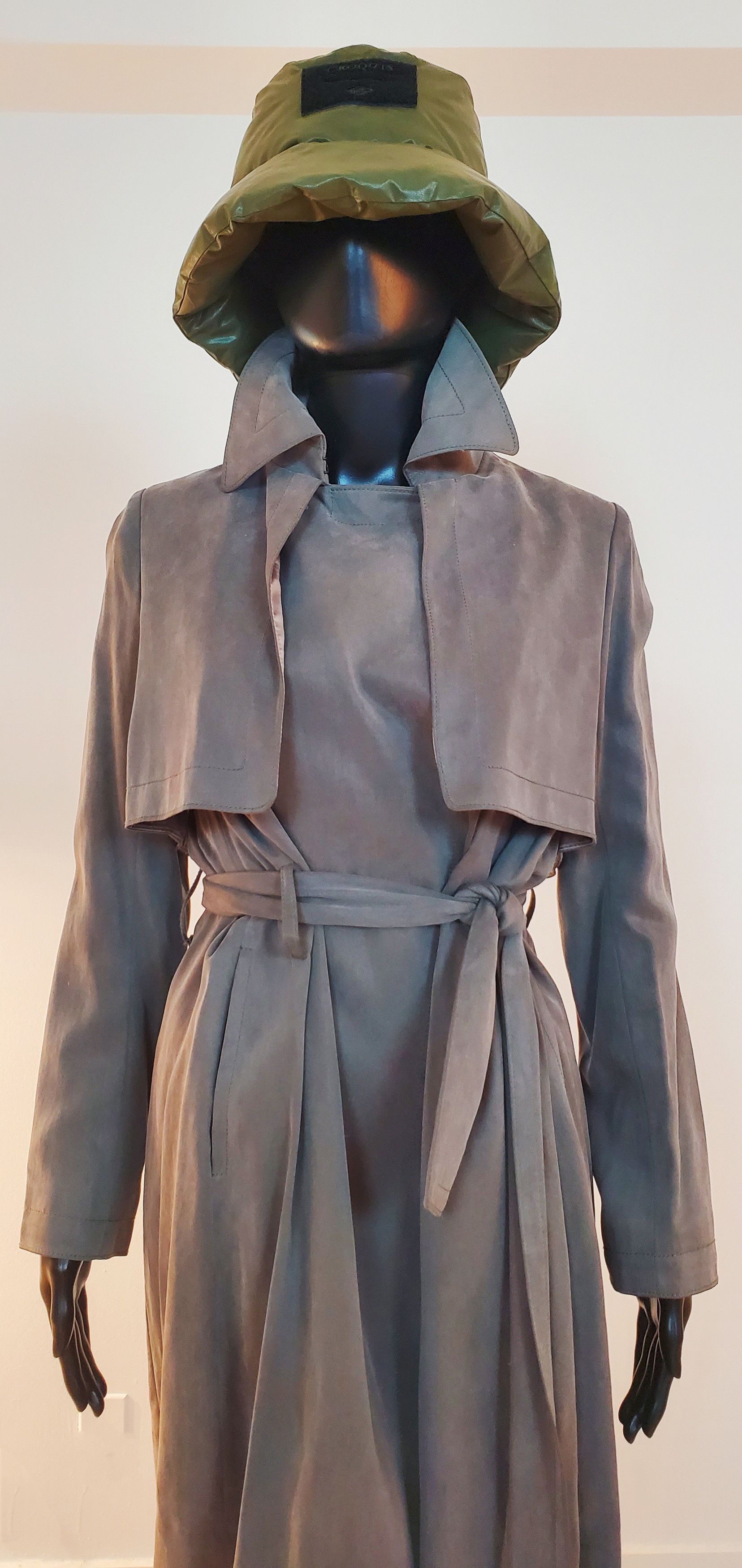 Club Monaco Club Monaco Soft Olive Trench Coat Raincoat Overcoat Size XS / US 0-2 / IT 36-38 - 9 Thumbnail