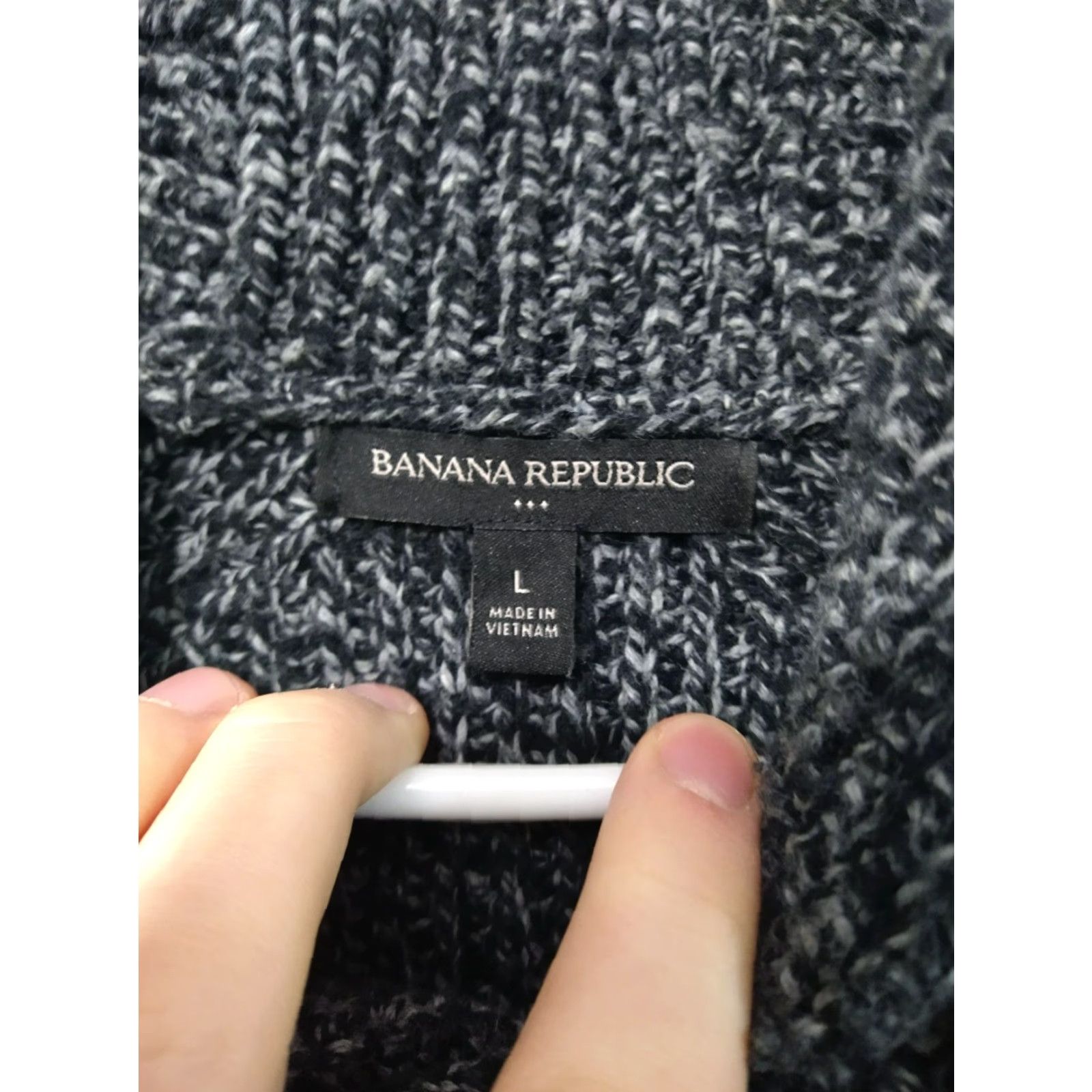 Banana Republic Banana Republic Sweater Mens L Gray Cowl Neck Wool Blend Preppy Pullover Winter Casual Knitted Tight-Knit Solid Pattern Mens Size US L / EU 52-54 / 3 - 5 Thumbnail