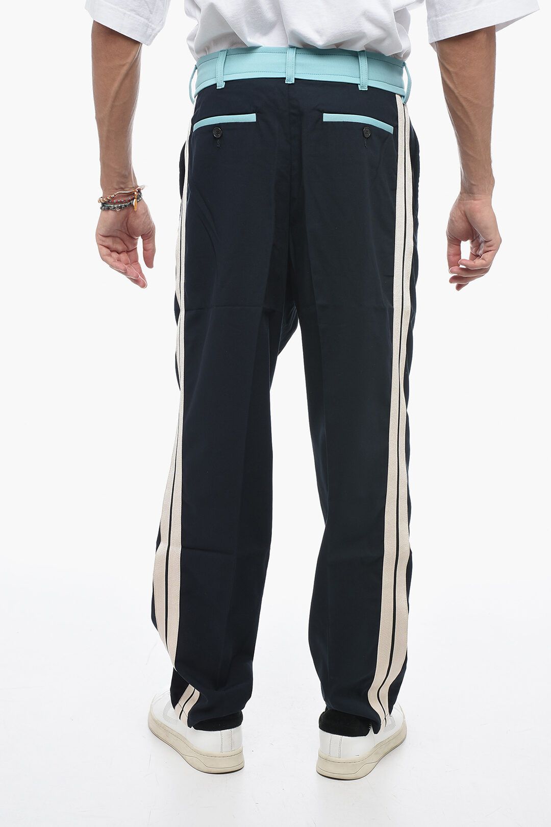 Palm Angels og1mm0825 Treck Belt Pant in Blue Size US 30 / EU 46 - 2 Thumbnail