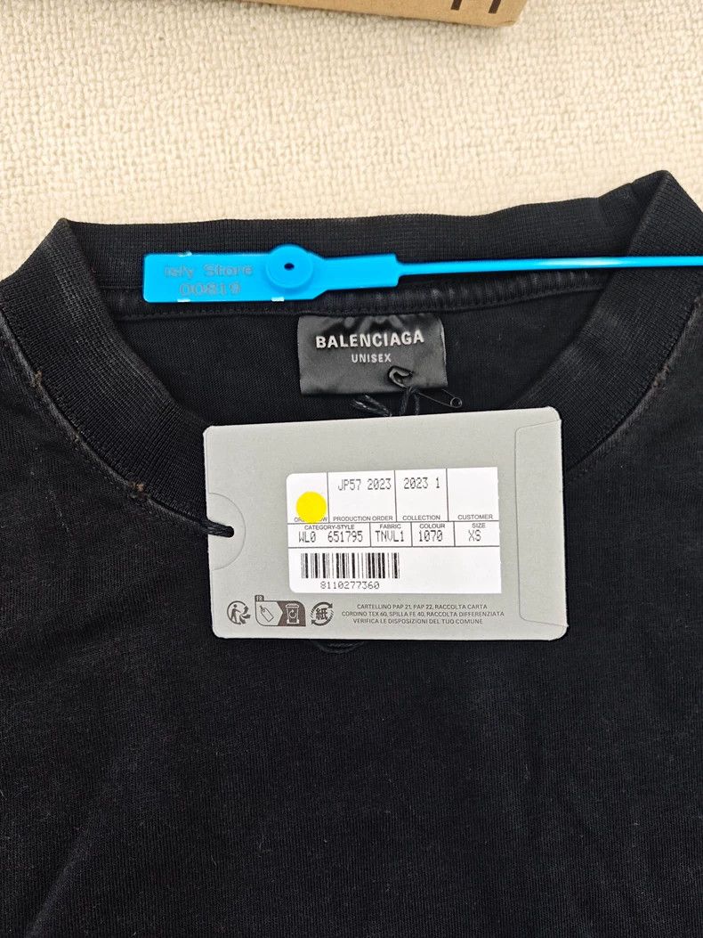 Balenciaga Balenciaga Letter Logo Crew Neck Short Sleeve T-Shirt Size US XS / EU 42 / 0 - 5 Thumbnail