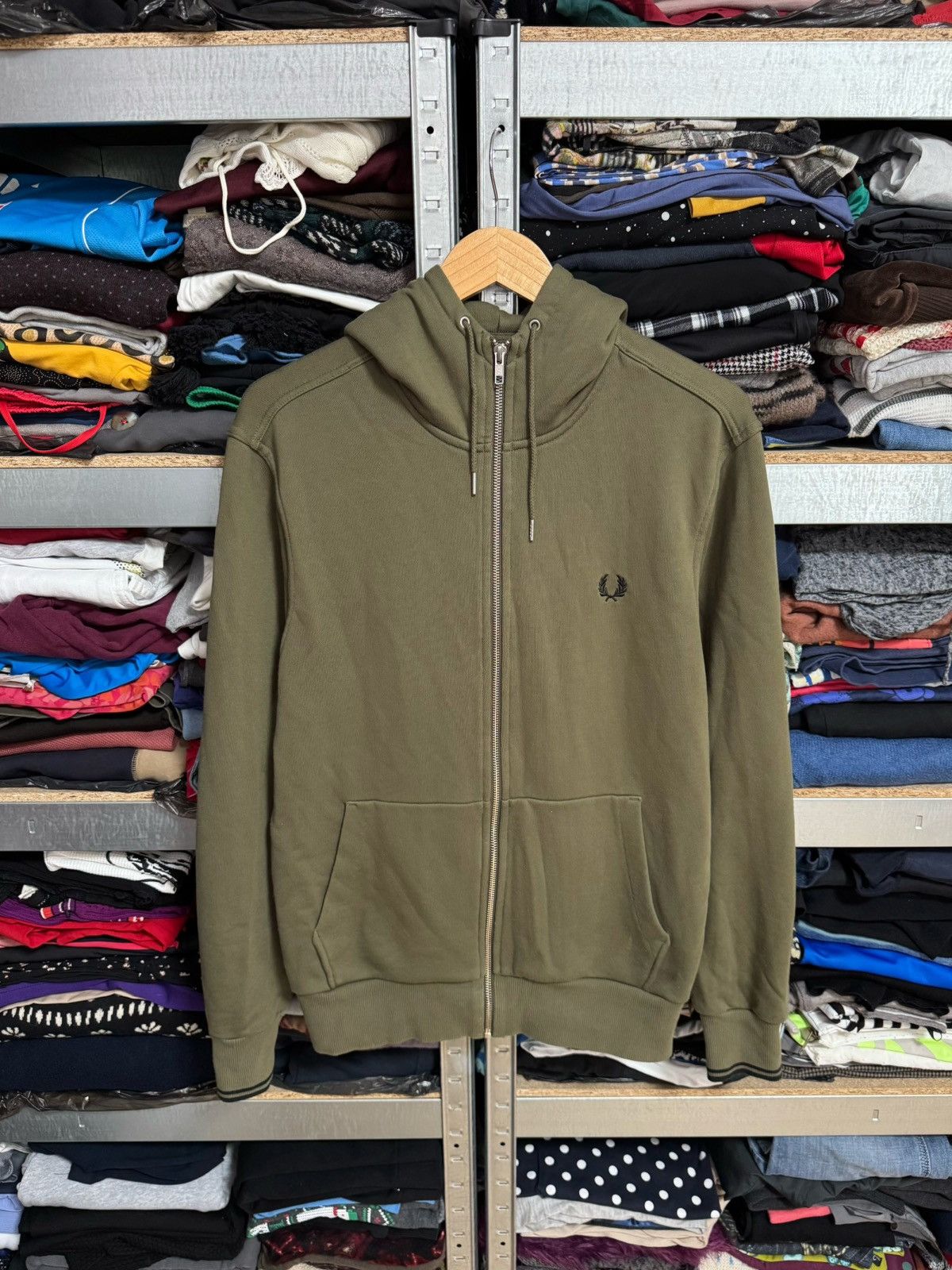 Fred Perry × Stussy fred perry x stussy tape track jacket rare zip