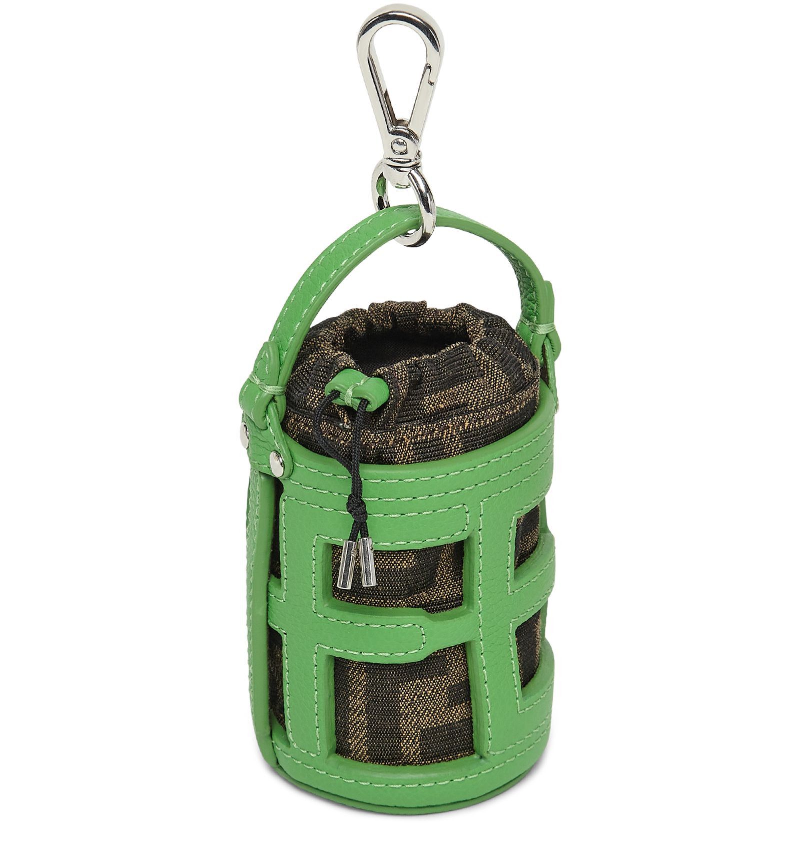 Fendi o1loc1c0824 Size: OS / Bucket Bag Charm in Vert Size ONE SIZE - 2 Thumbnail