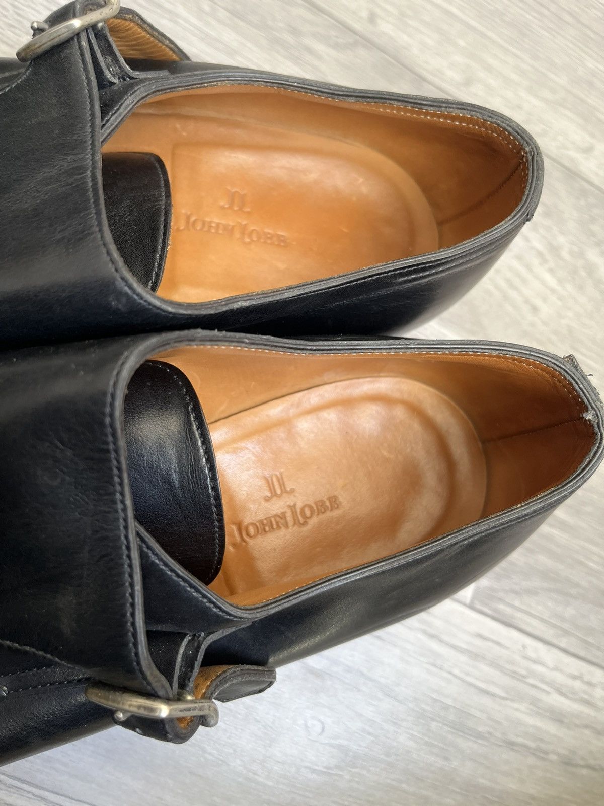 John Lobb John lobb william 2 monk strap black leather dress shoes Size US 8 / EU 41 - 17 Thumbnail
