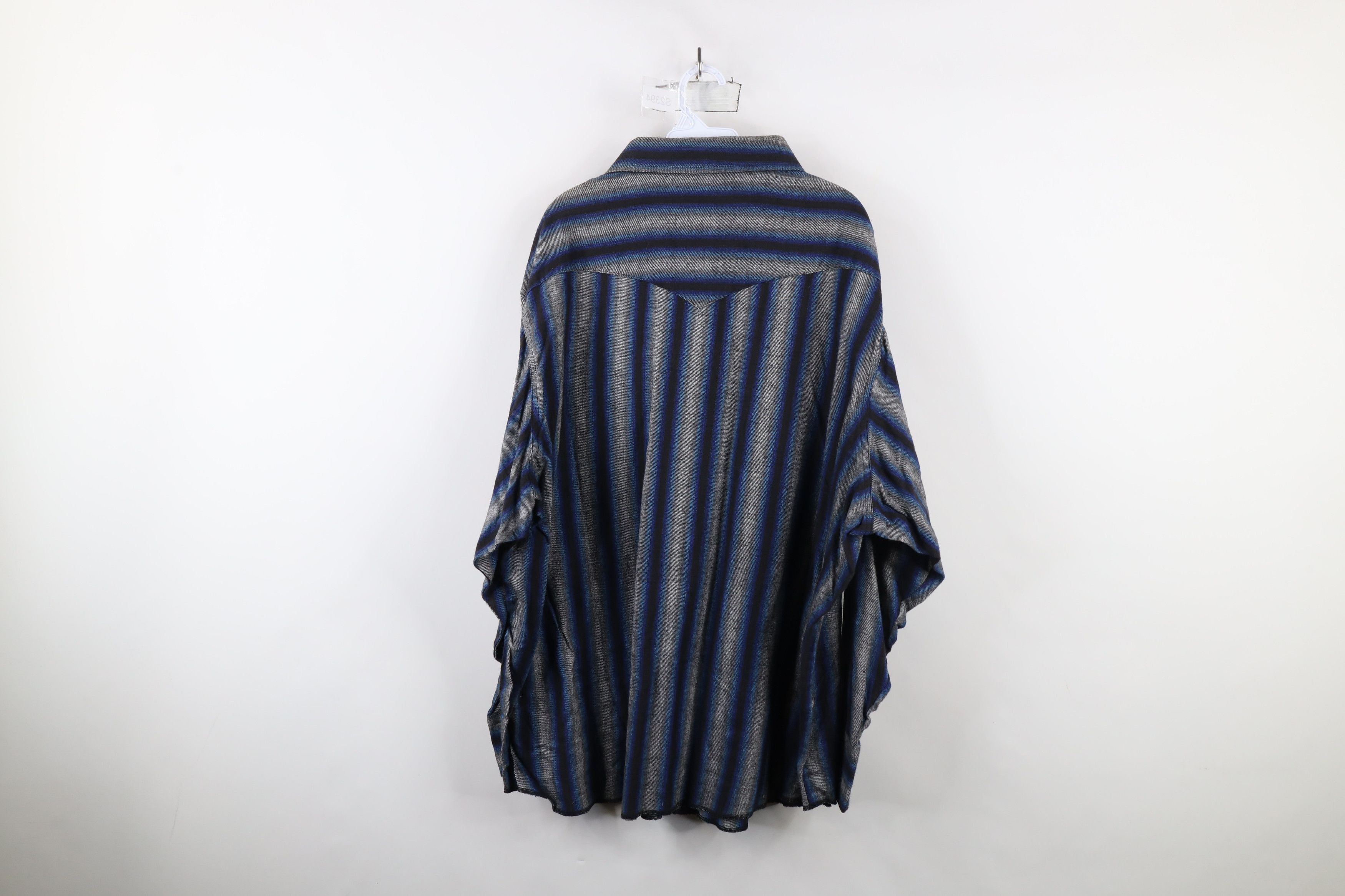 Vintage × Wrangler Deadstock Vintage 90s Wrangler Western Cowboy Button Shirt Size US XXL / EU 58 / 5 - 8 Thumbnail