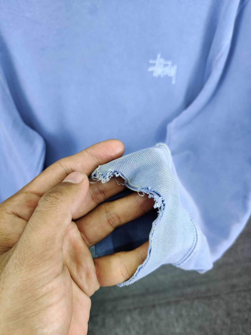Stussy Vintage Stussy Signature Big Logo Distressed Sweatshirt Size US M / EU 48-50 / 2 - 9 Thumbnail