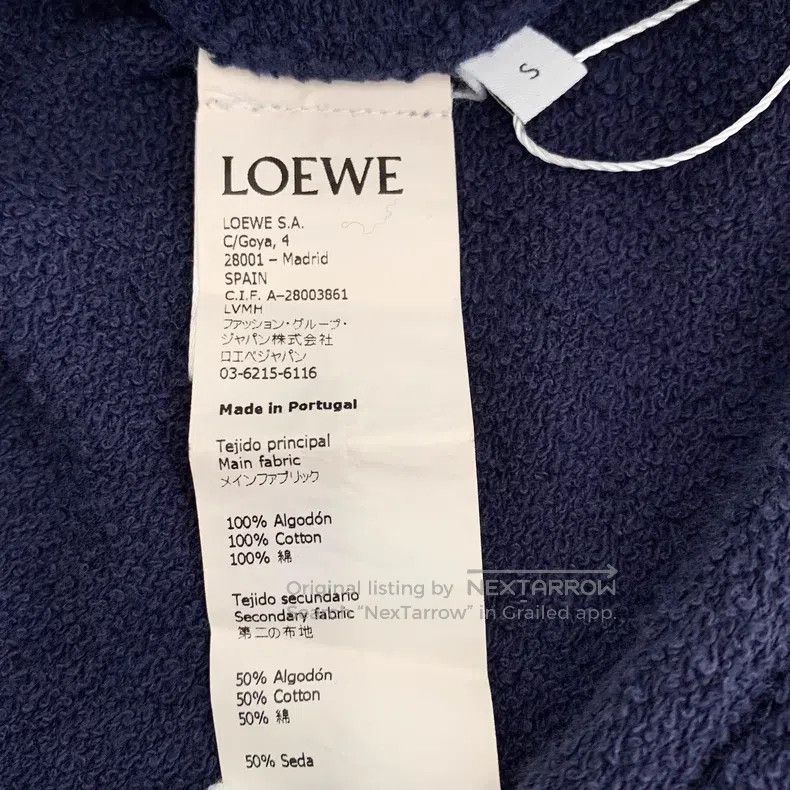 Loewe Loewe Dark Blue Logo Colorblock Cotton Crewneck Long Sleev Size S / US 4 / IT 40 - 7 Thumbnail