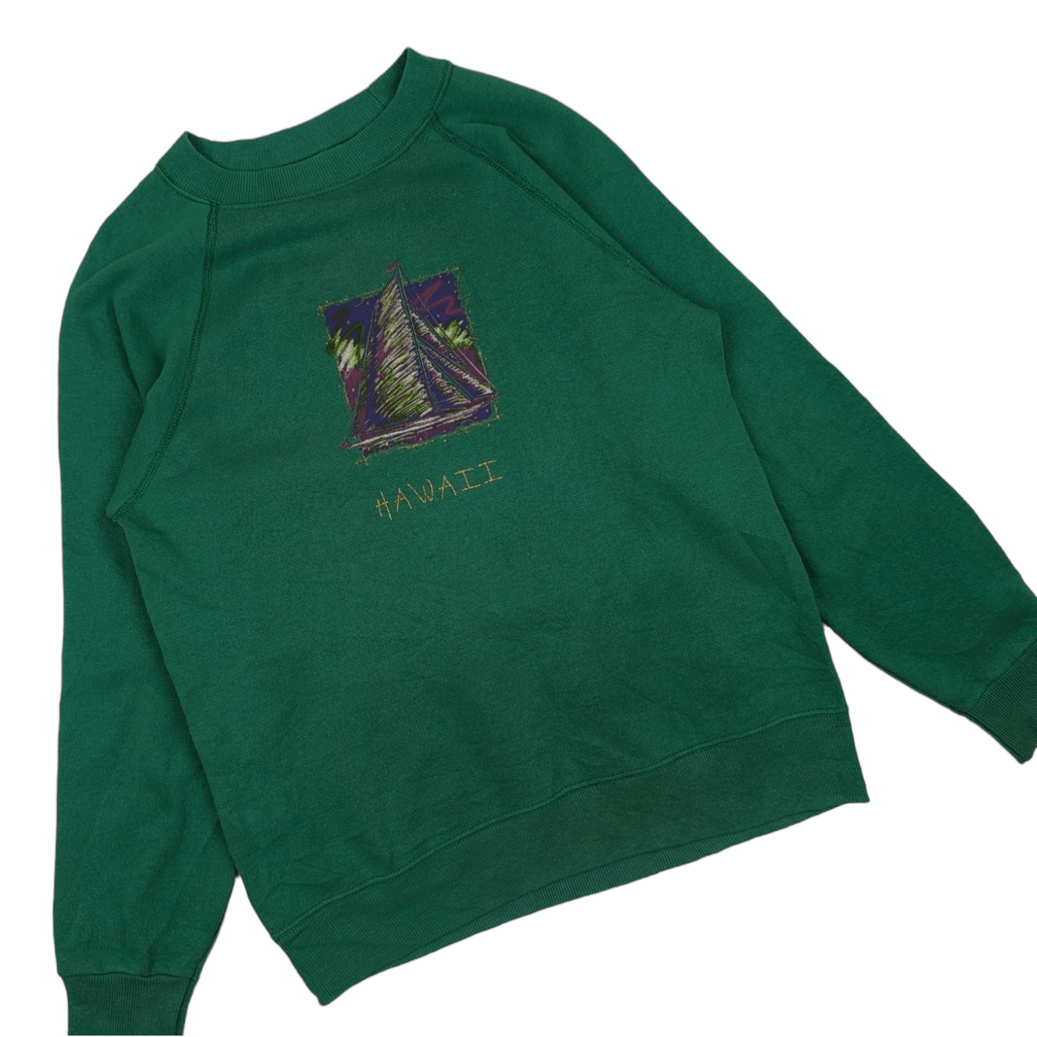 Hanes Vintage HANES Hawaii Made In USA Jumper Sweatshirt Size S / US 4 / IT 40 - 3 Thumbnail