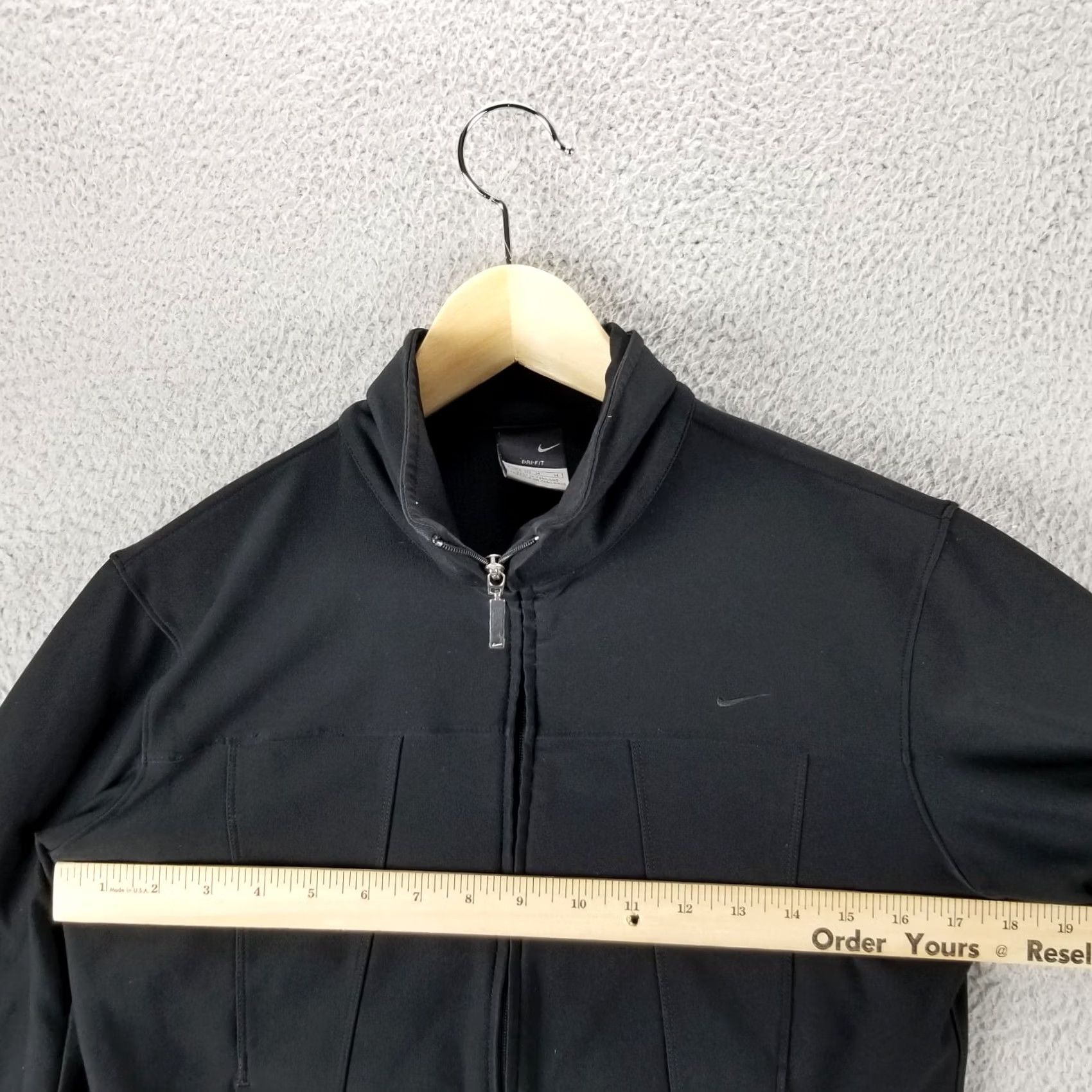 Nike VINTAGE Nike Jacket Women M Black Full Zip 90s Track Jacket Casual Activewear Coat Stadium Sports Weather Size M / US 6-8 / IT 42-44 - 6 Thumbnail