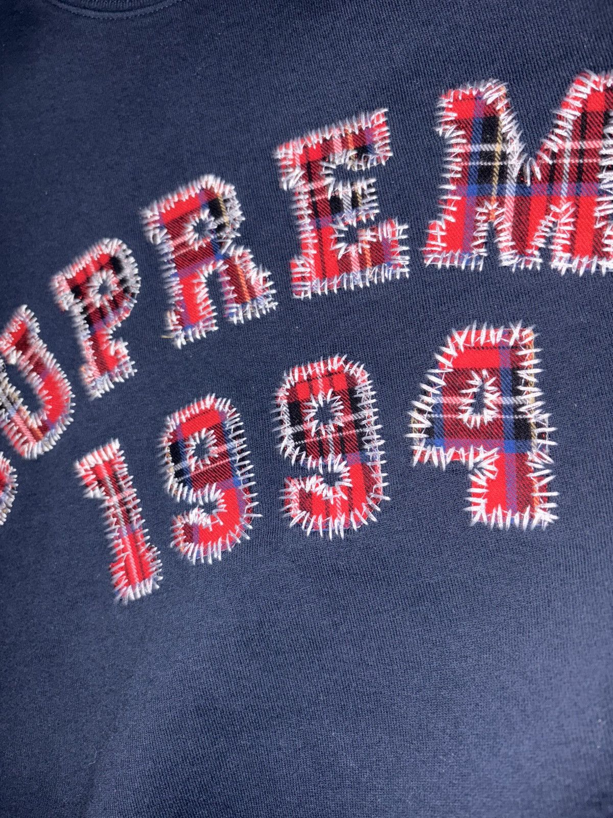 Supreme SUPREME PLAID ARC CREWNECK Size US XL / EU 56 / 4 - 3 Thumbnail