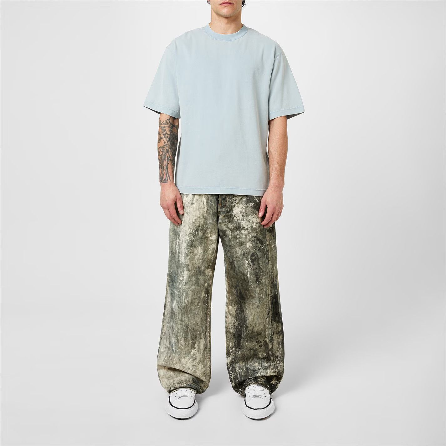 Acne Studios o1g2r1mq0825 Relax Crewneck T-Shirt in Soft Blue Size US M / EU 48-50 / 2 - 5 Thumbnail
