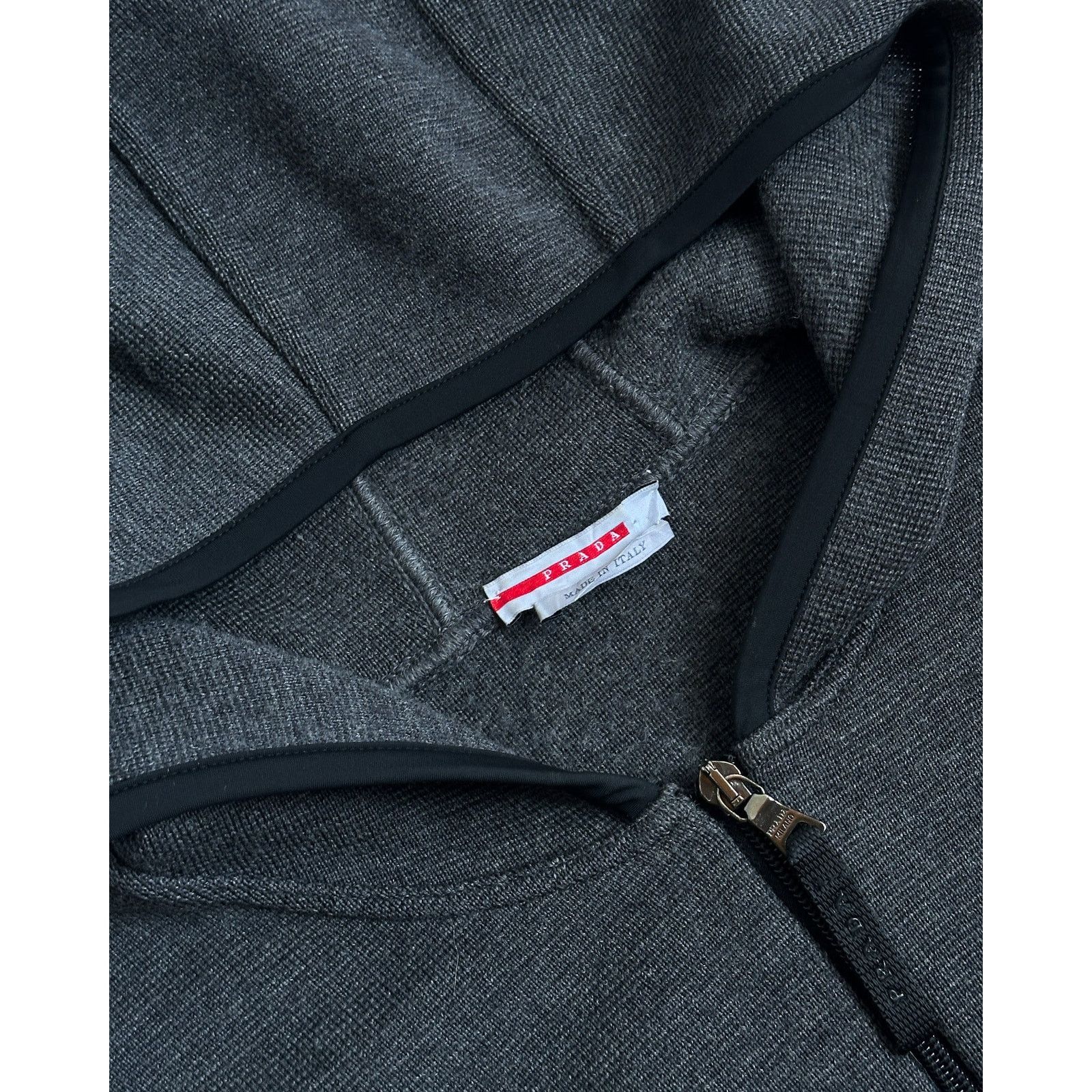 Prada Prada Wool Zip Hoodie Size US M / EU 48-50 / 2 - 2 Thumbnail