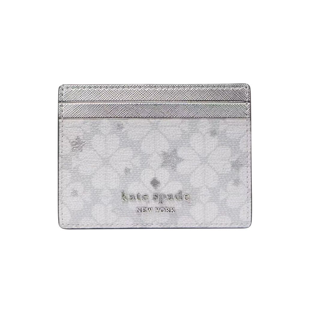 Kate Spade Kate Spade Spade Flower Star Toss Small Slim Card Holder Size ONE SIZE - 3 Thumbnail