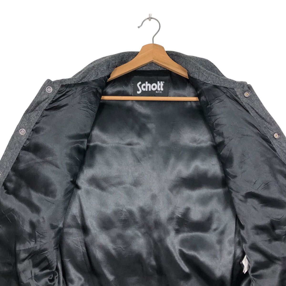 Schott × Vintage 📌Vintage Biker Puffer Vest Jacket Schott N.Y.C Size US M / EU 48-50 / 2 - 14 Thumbnail
