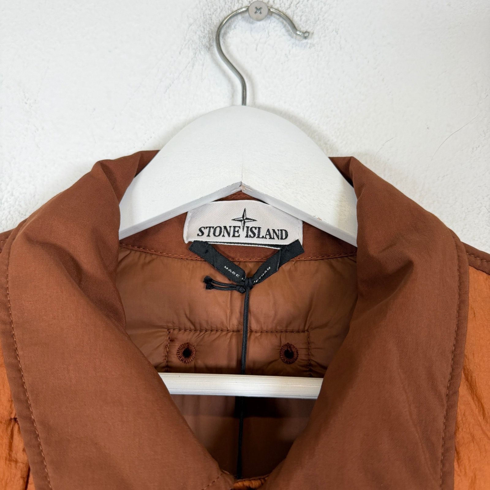 Stone Island Stone Island Burnt Orange Quilted Nylon Stella Jacket Size L Size US L / EU 52-54 / 3 - 3 Thumbnail
