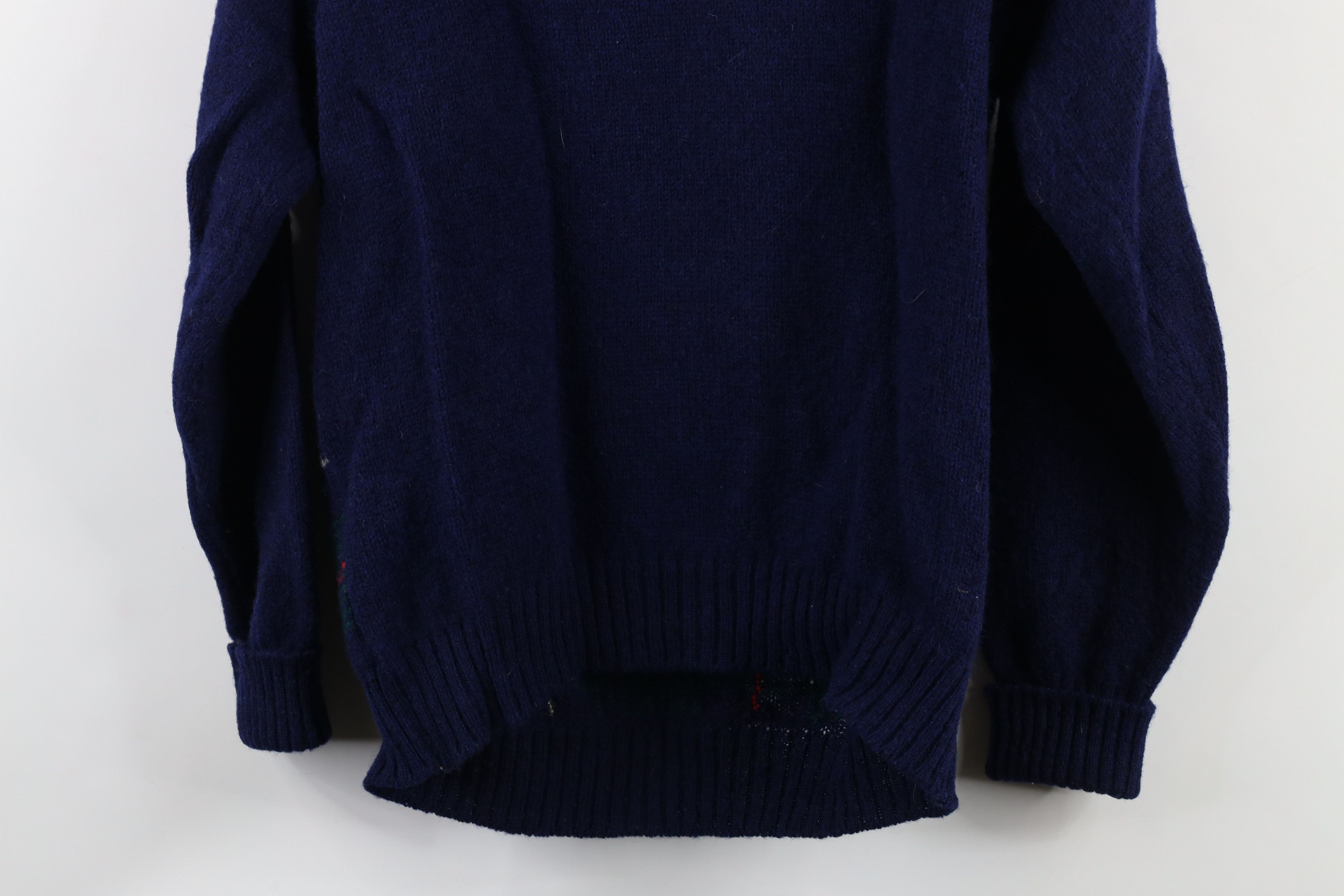 Vintage Vintage 70s Lord Jeff Spun Wool Knit Crewneck Sweater Plaid Size US L / EU 52-54 / 3 - 14 Thumbnail
