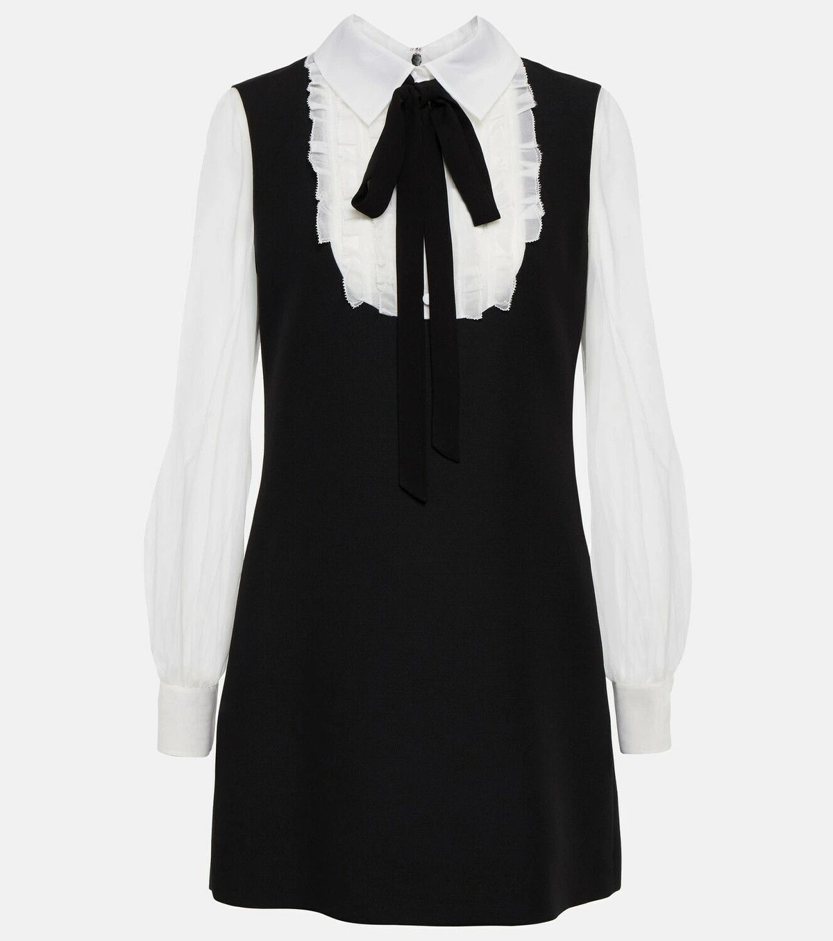 Valentino o1y0326 Mini Dress in Black/White Size XS / US 0-2 / IT 36-38 - 1 Thumbnail
