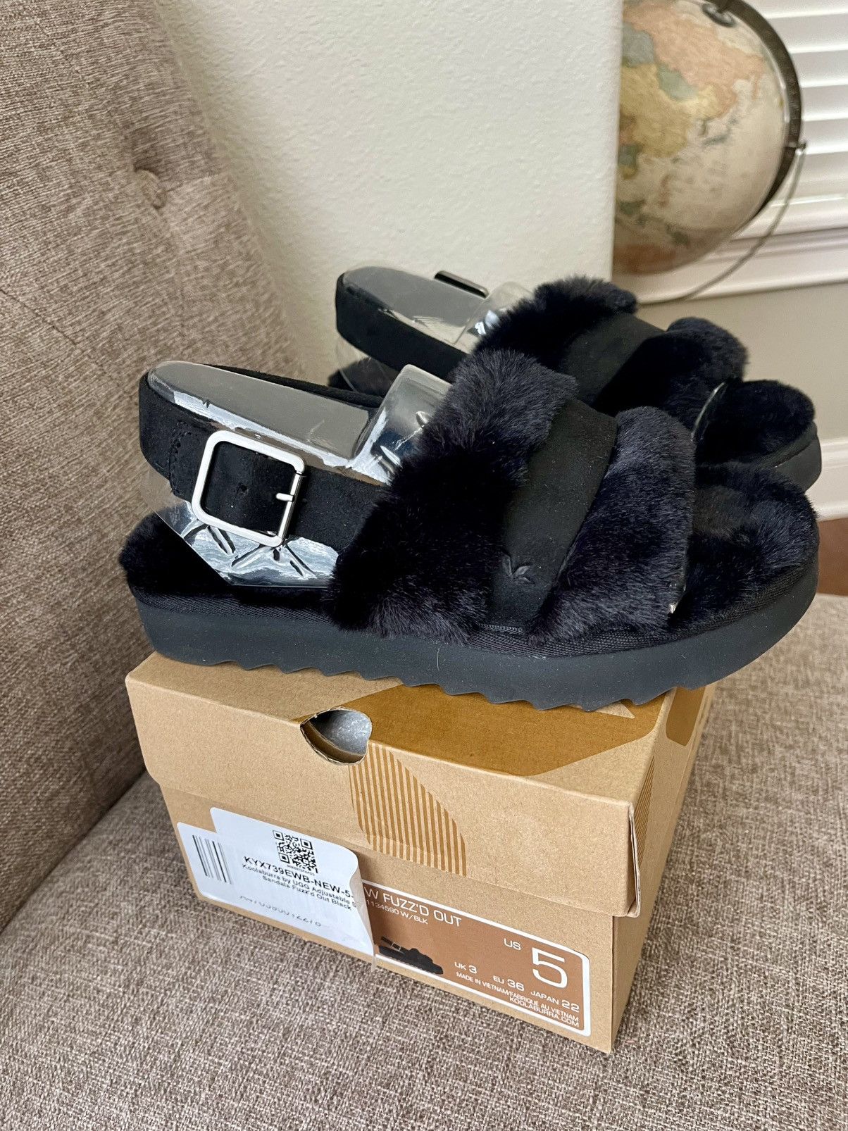 Ugg Koolaburra by UGG Fuzz'd Out Women's Sandal Slippers size 5 Size US 5 / IT 35 - 6 Thumbnail