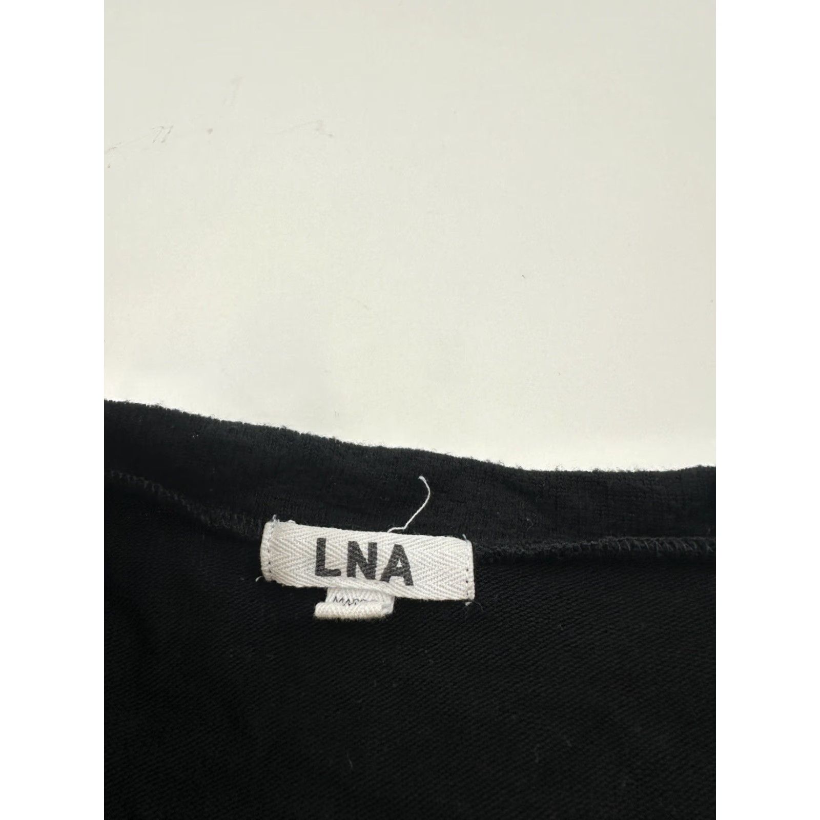 Vintage LNA Shirt Women Black V-Neck Long Sleeve Pullover Top T-Shirt Made In USA M Size M / US 6-8 / IT 42-44 - 4 Thumbnail
