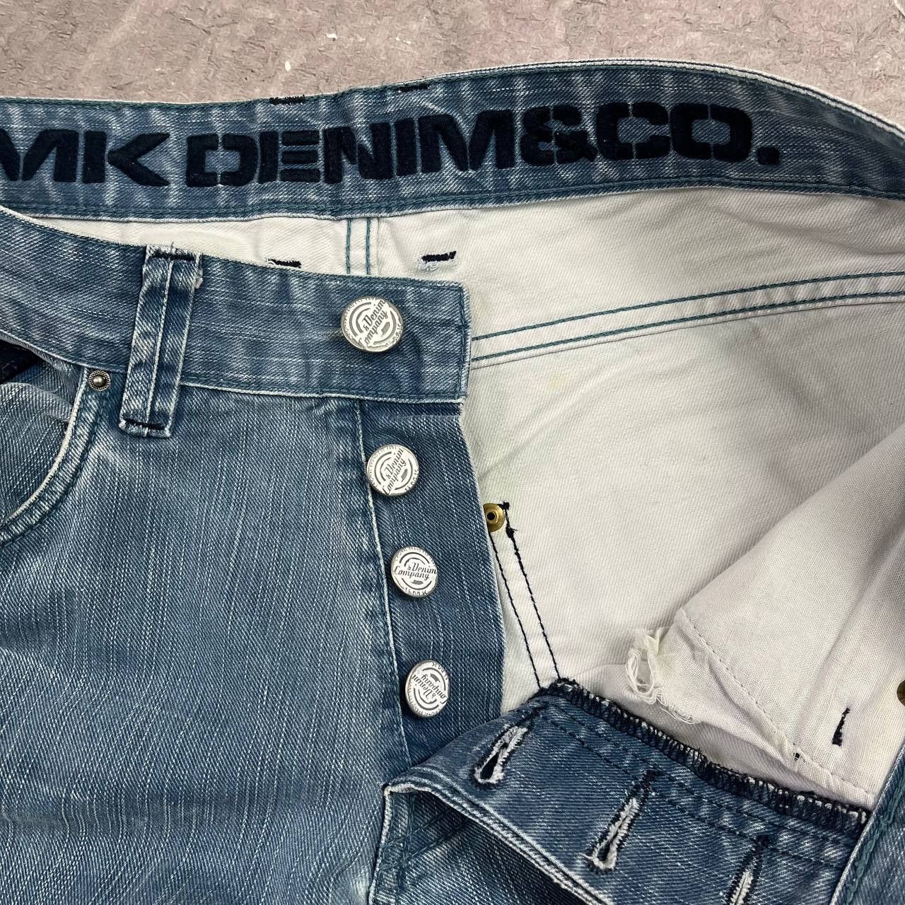 Japanese Brand Jeans Dirty Pants Faded Crash Denim Thrashed Y2K Distressed Size US 33 - 13 Thumbnail