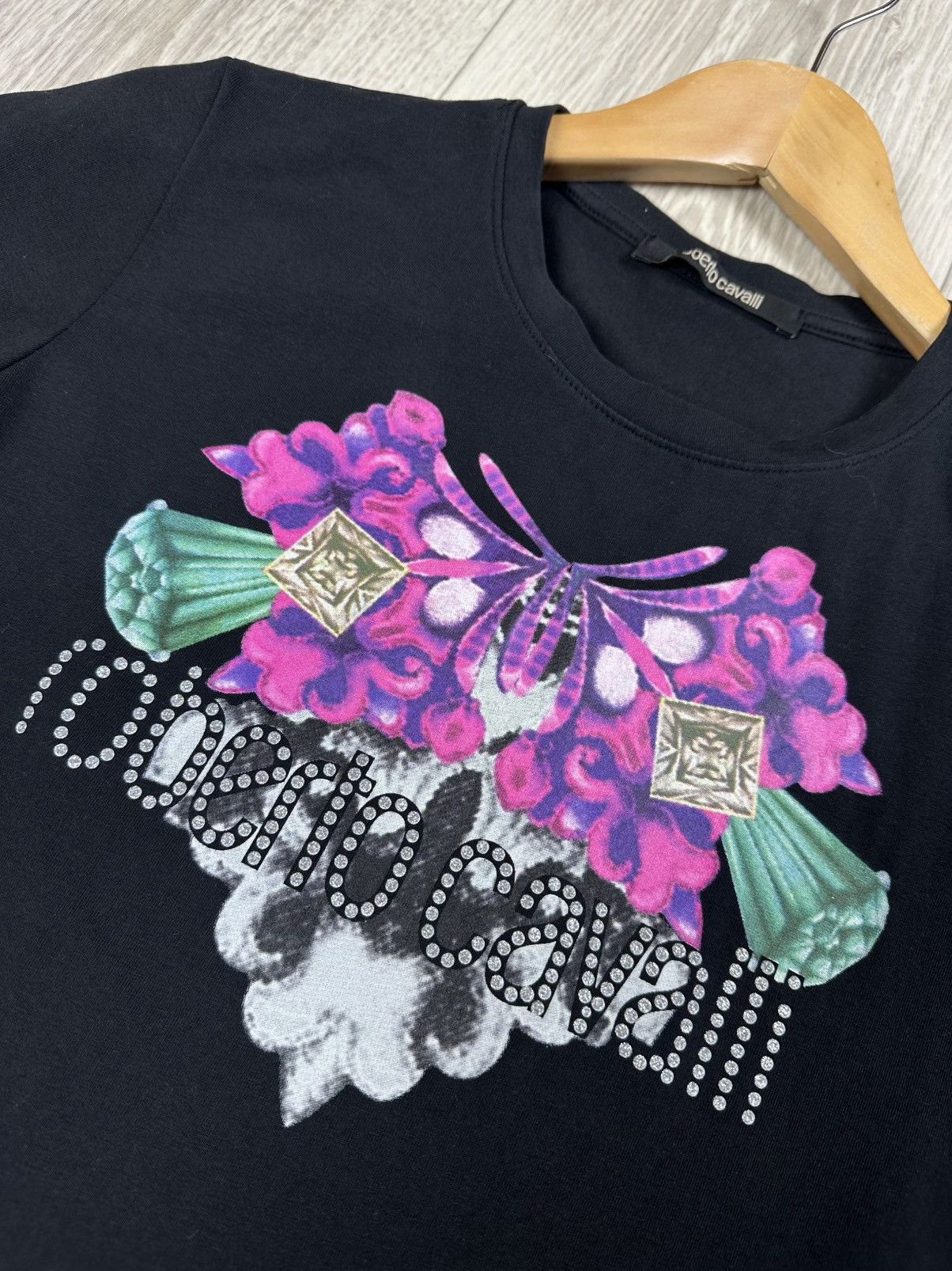Roberto Cavalli Roberto Cavalli big logo women t shirt Size L / US 10 / IT 46 - 4 Thumbnail