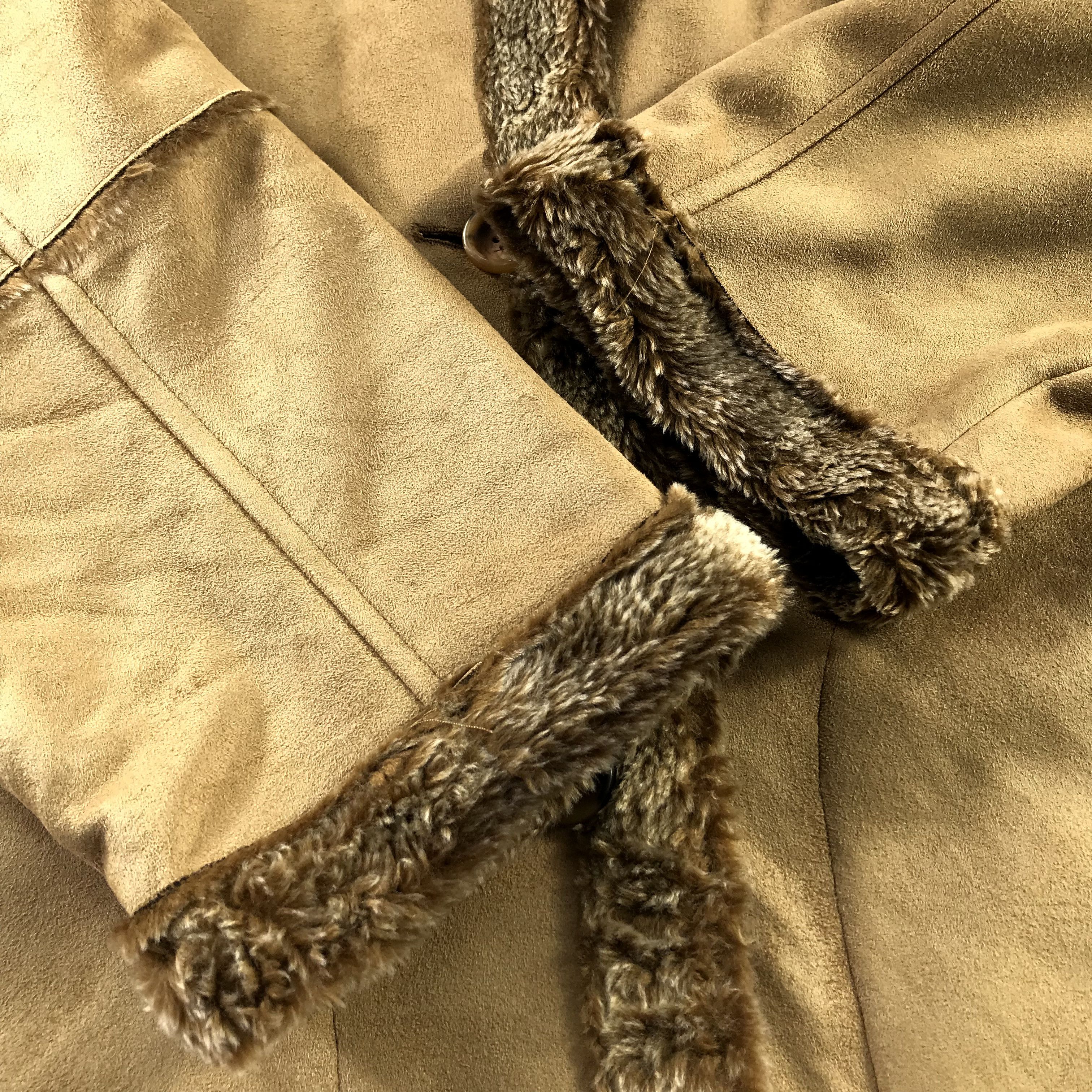Japanese Brand Faux Suede Jacket Size S Brown Sherpa Lined Button Up Pocket Size US S / EU 44-46 / 1 - 4 Thumbnail