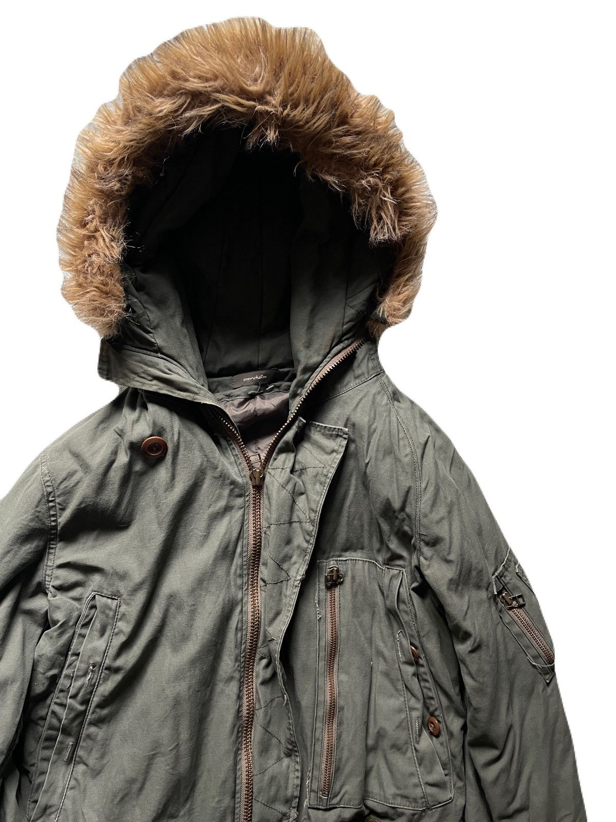 If Six Was Nine 2000s Japanese archive Vkei Fur Gimmic Military Parka Jacket Size US M / EU 48-50 / 2 - 5 Thumbnail