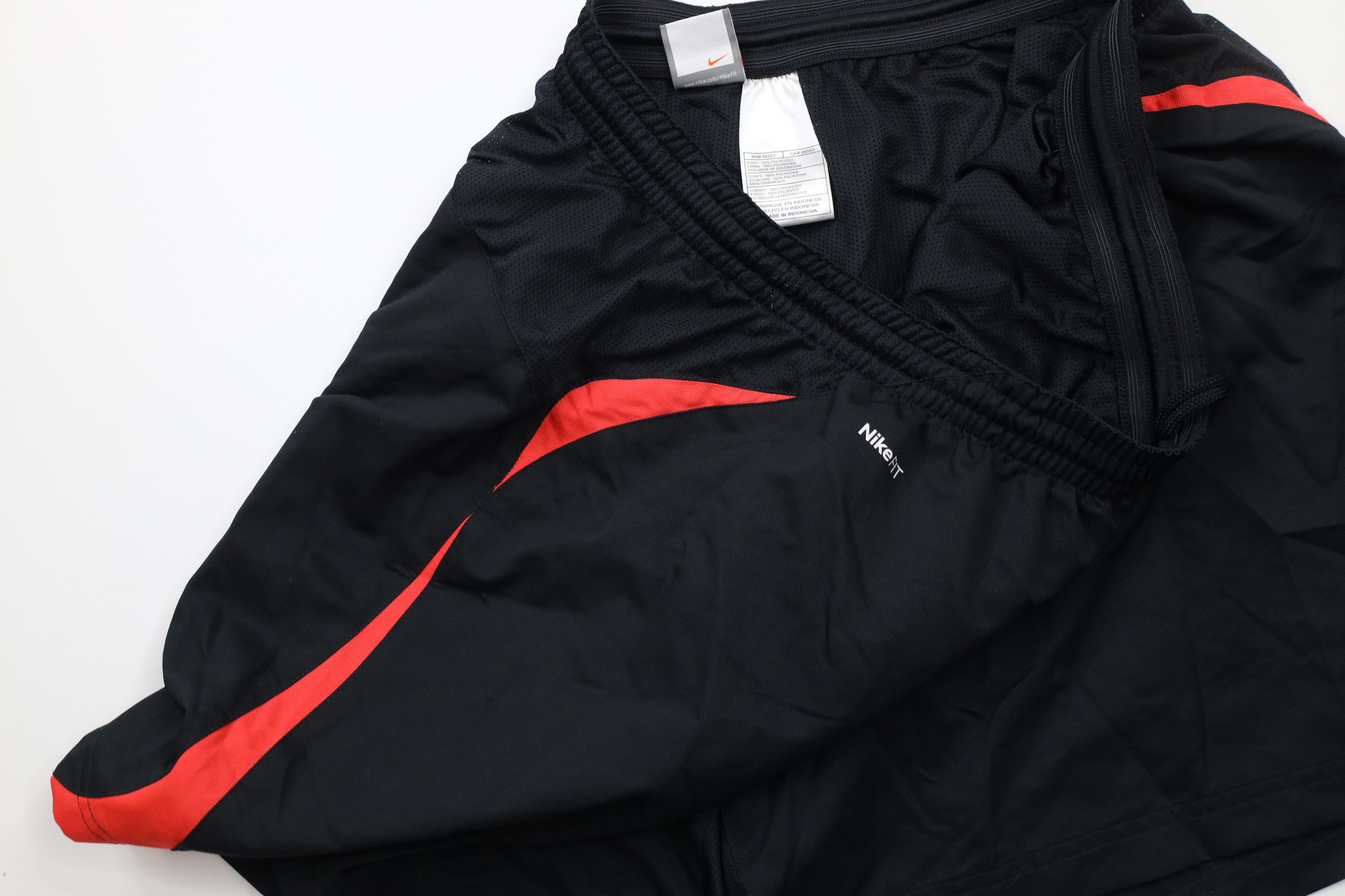 Nike × Vintage Vintage Nike Total 90 Mini Swoosh Lined Soccer Shorts Black Size US 38 / EU 54 - 7 Thumbnail