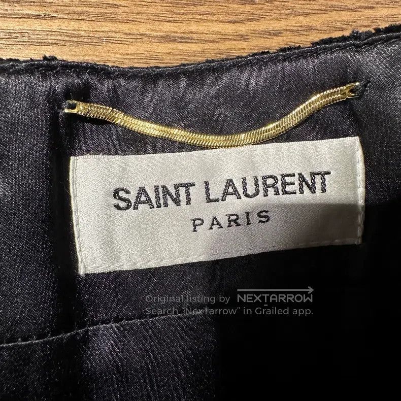 Saint Laurent Paris Saint Laurent Paris size F34 Pure Silk Imitation Lace Size 26" / US 2 / IT 38 - 3 Thumbnail