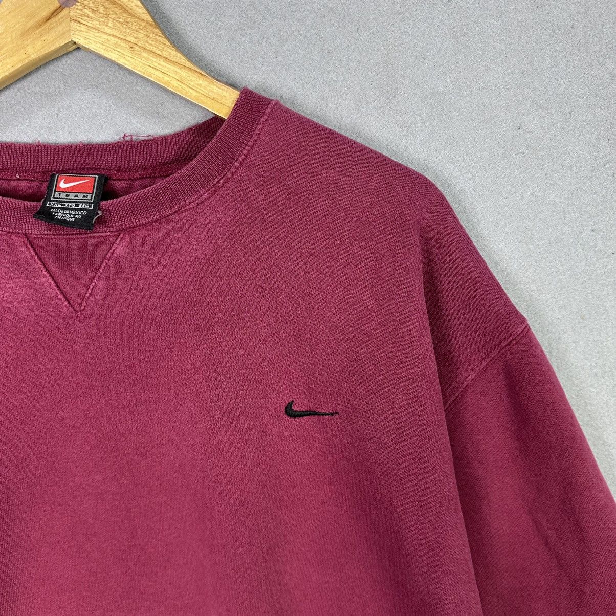 Nike Vintage Nike Mini Swoosh Distressed Sweatshirt Size US XXL / EU 58 / 5 - 2 Thumbnail