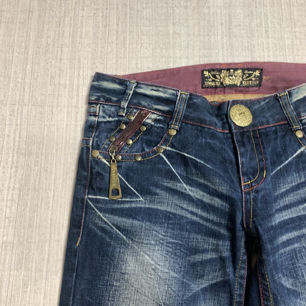 If Six Was Nine 2000s japanese archive Flared denim jeans Size US 34 / EU 50 - 5 Thumbnail