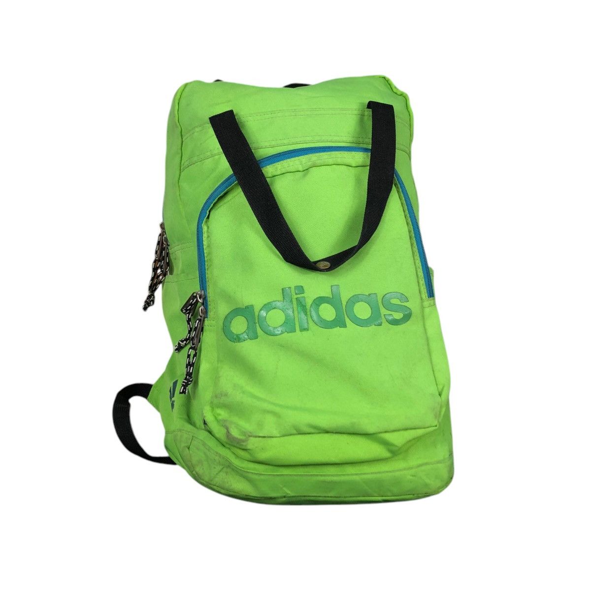 Adidas 📌Vintage Bag Pack Adidas Cordura Fabric Big Logo Size ONE SIZE - 2 Thumbnail