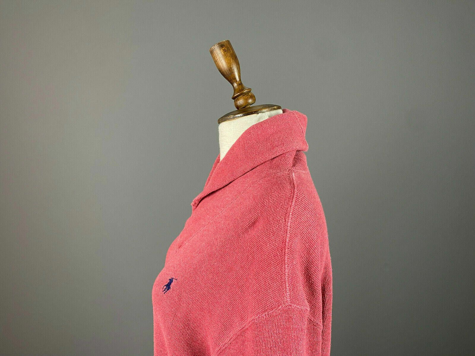 Polo Ralph Lauren Polo Ralph Lauren Red Cotton Shawl Sweatshirt Sweater Size M Size M / US 6-8 / IT 42-44 - 7 Thumbnail