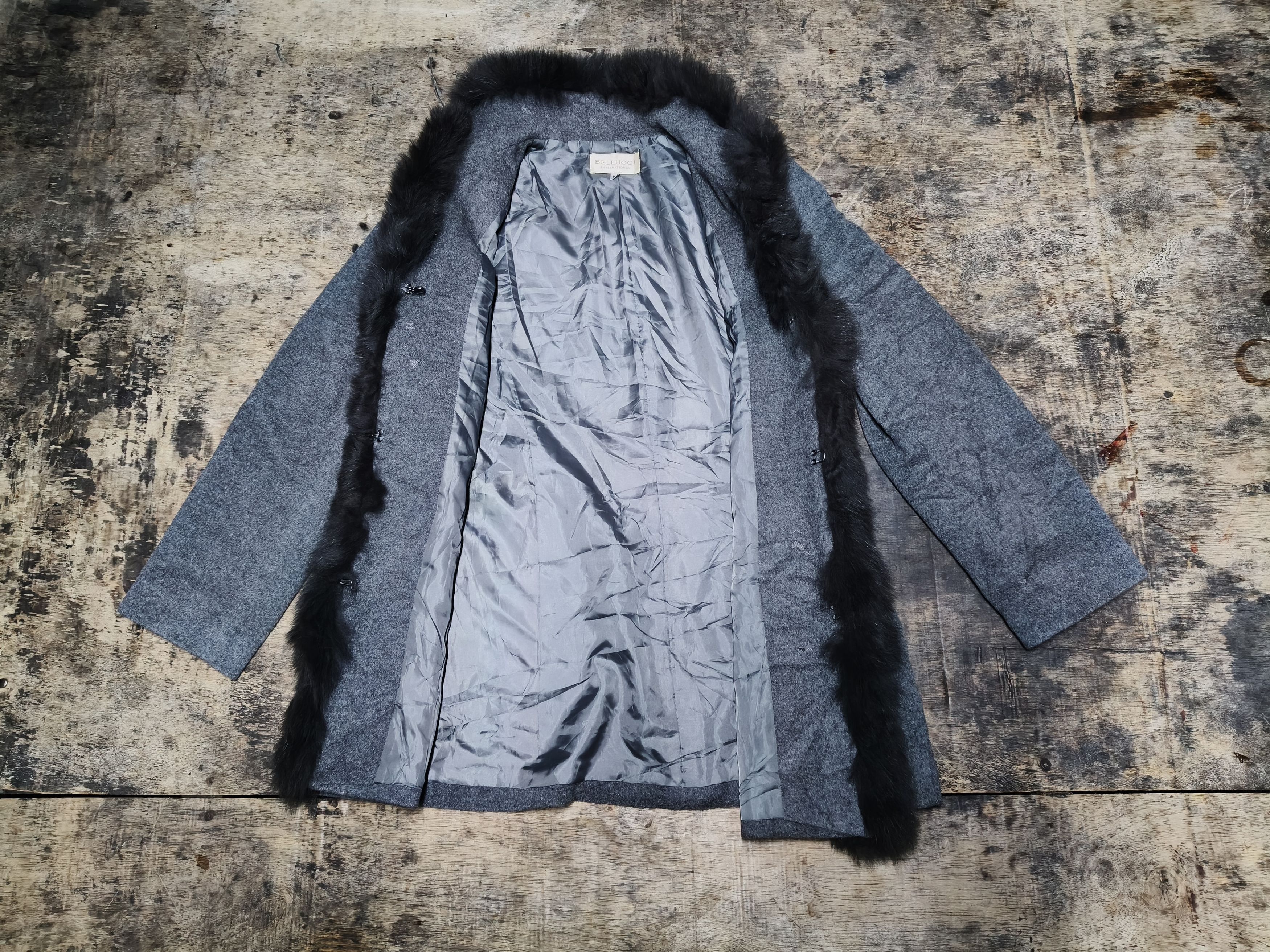 Japanese Brand Bellucci faux fur wool Coat Size M / US 6-8 / IT 42-44 - 7 Thumbnail