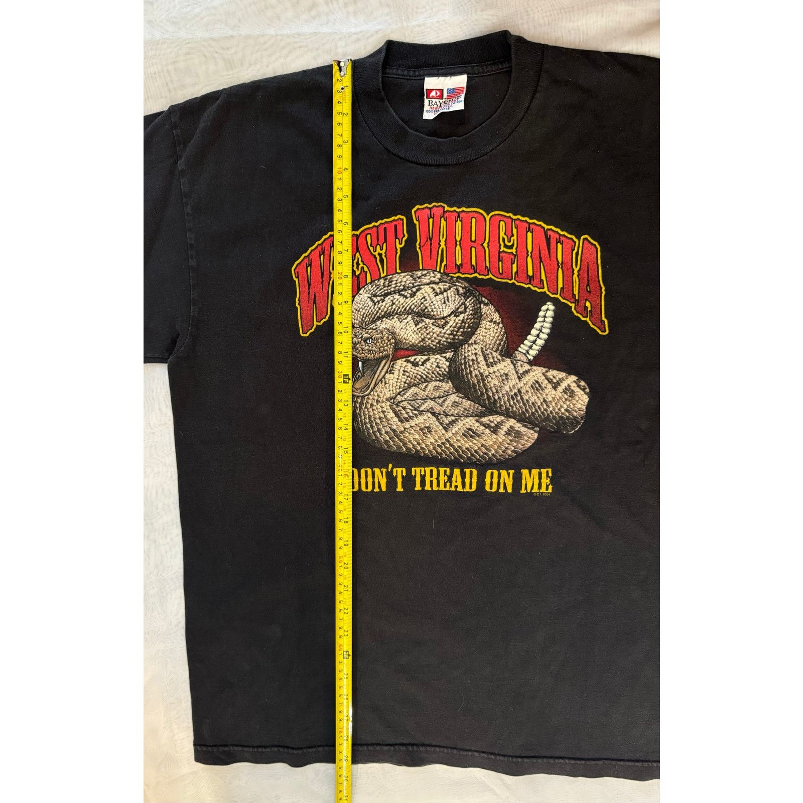 Vintage West Virginia Dont Tread on Me Rattlesnake USA Cotton Shirt Size US XL / EU 56 / 4 - 4 Thumbnail