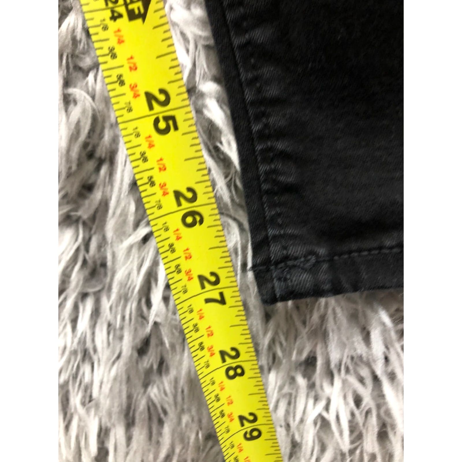 Loft LOFT Jeans Skinny Dark Wash Black Denim Size 6 Womens Mid Rise 28in Inseam 5-Pocket Belt Loops Size 28" / US 6 / IT 42 - 3 Thumbnail