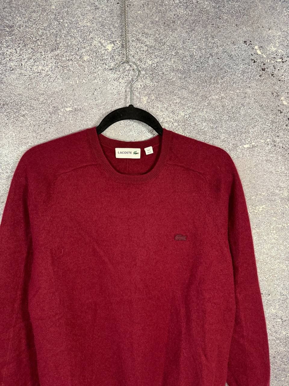 Lacoste Lacoste Sweater Men's Red Size S(6) 100% Cashmere Knit Crew Size US S / EU 44-46 / 1 - 3 Thumbnail