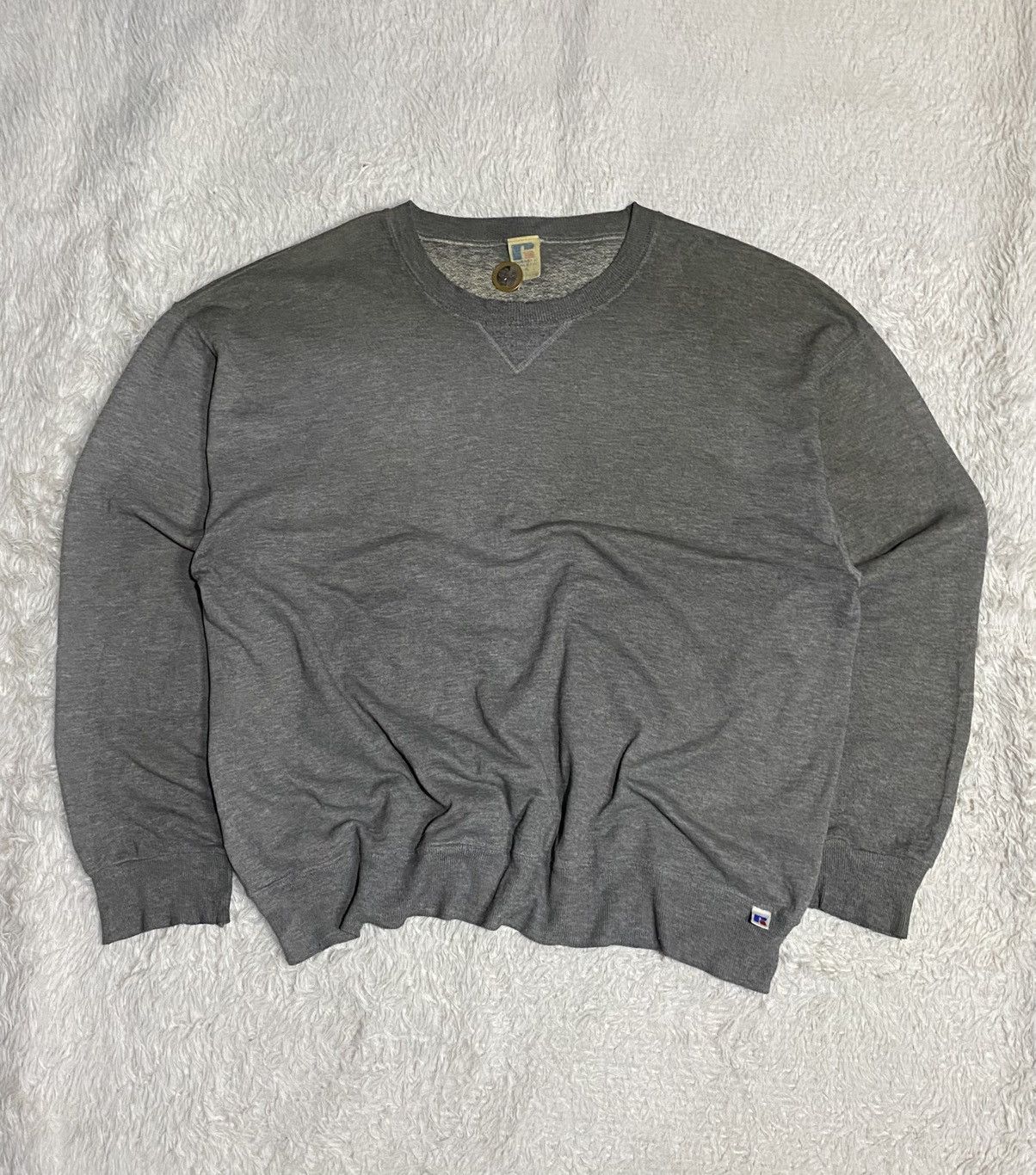 Russell Athletic Russell Athletic Gray Longsleeve (Vintage Vibe) Size US XXL / EU 58 / 5 - 1 Thumbnail