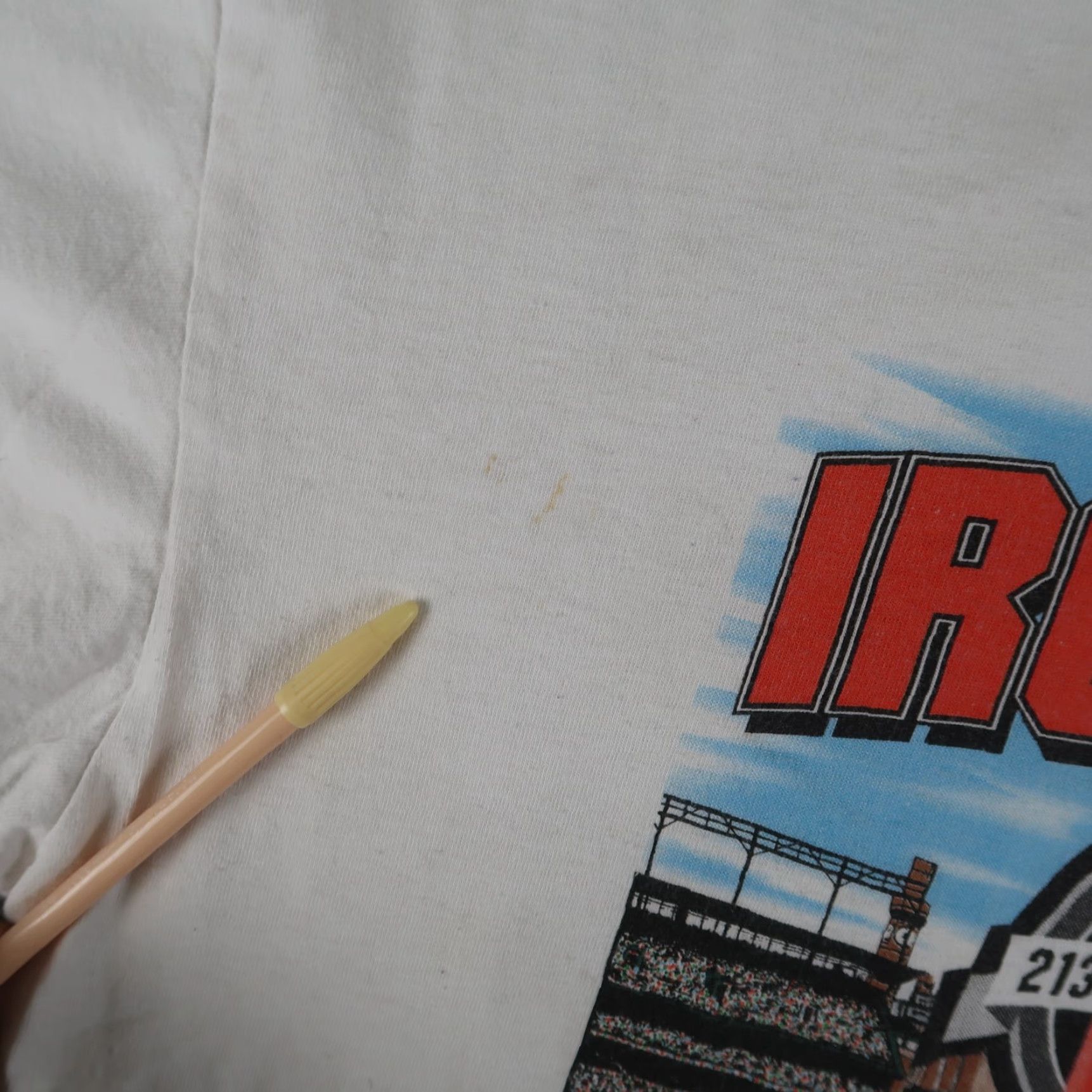 Delta VINTAGE 90s 1995 Camden Yards The Streak XL T-Shirt Cal Ripken Orioles White Size US XL / EU 56 / 4 - 4 Thumbnail